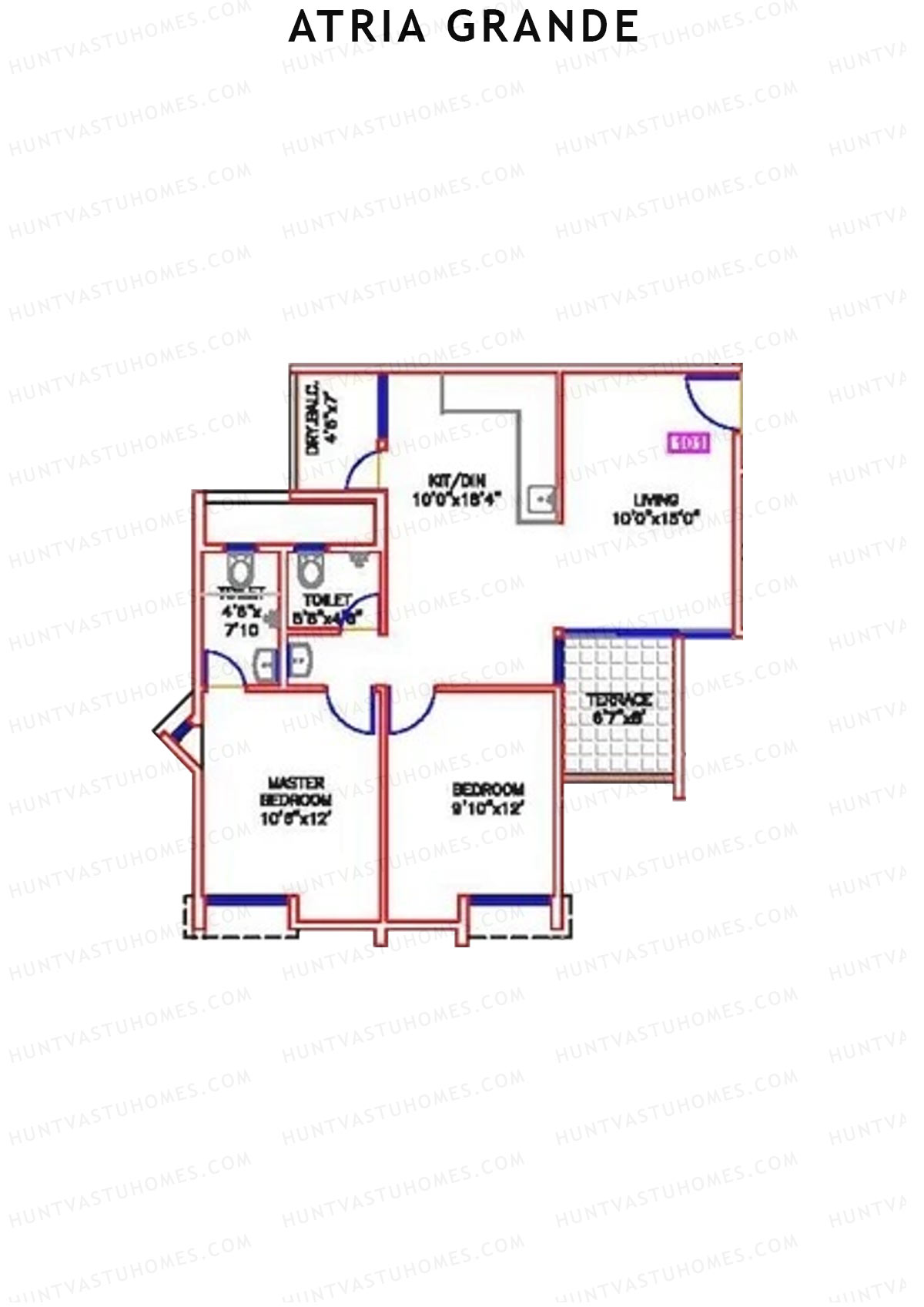 Atria Grande Wing G Unit 1 Floor Plan