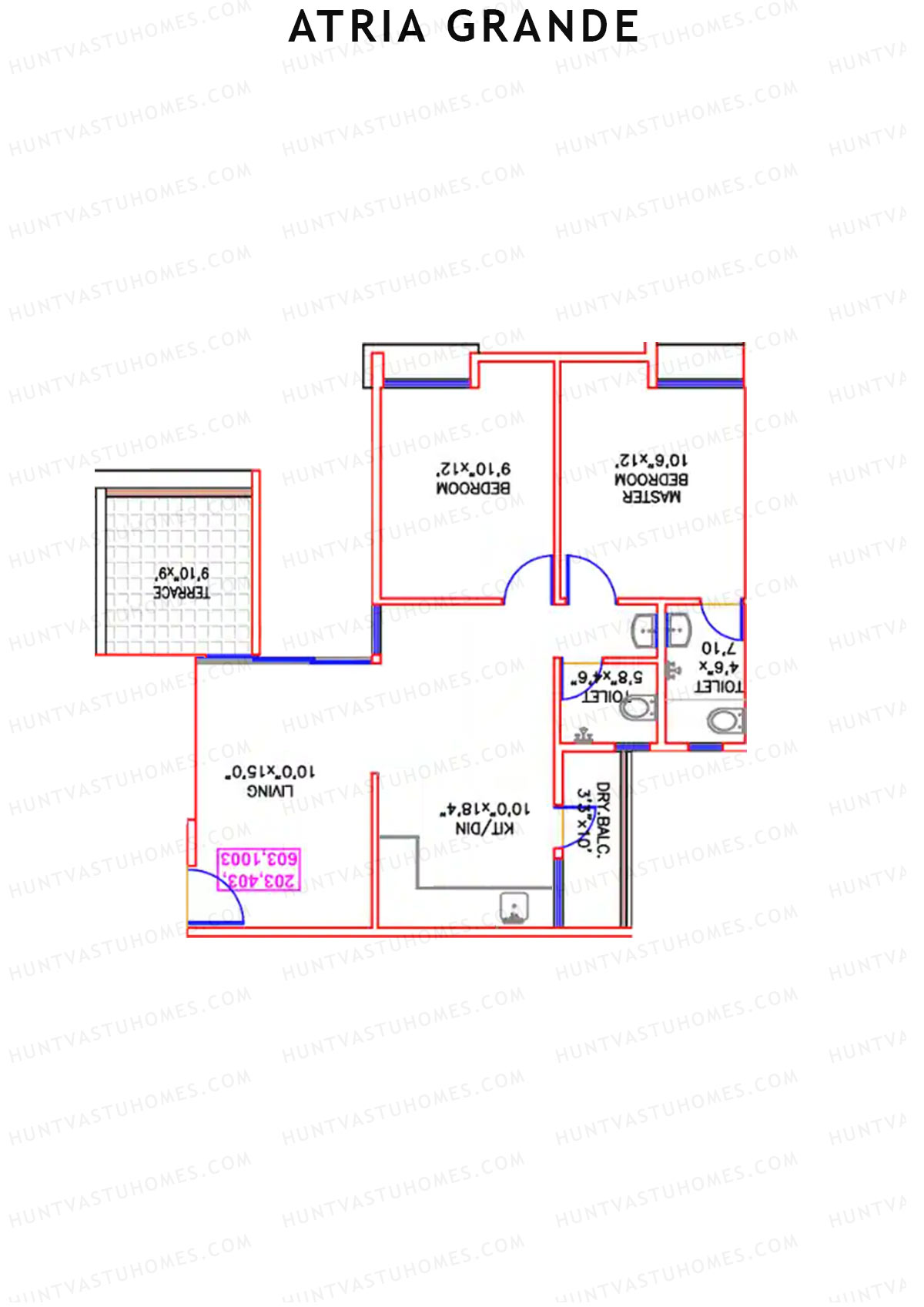 Atria Grande Wing G Unit 3 Floor Plan