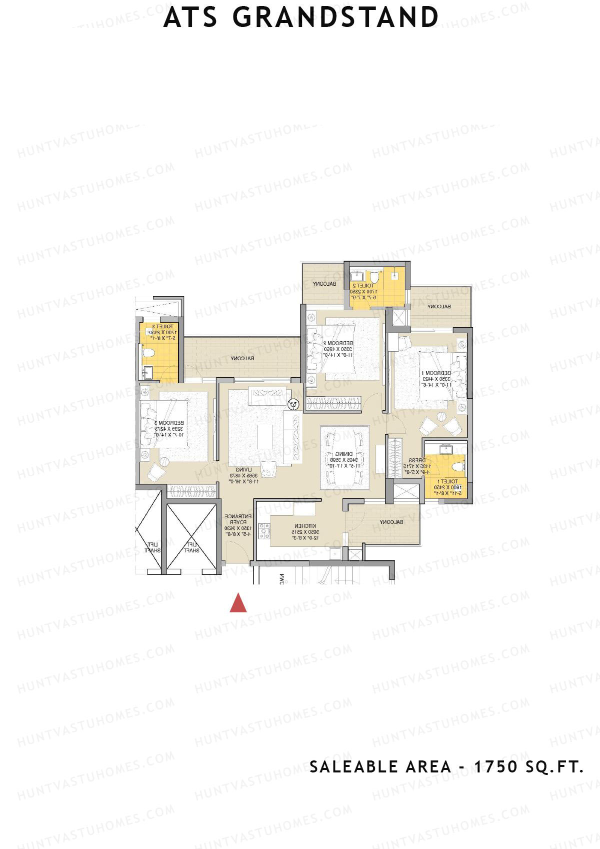 Ats Grandstand Tower 2 Unit 4 Floor Plan