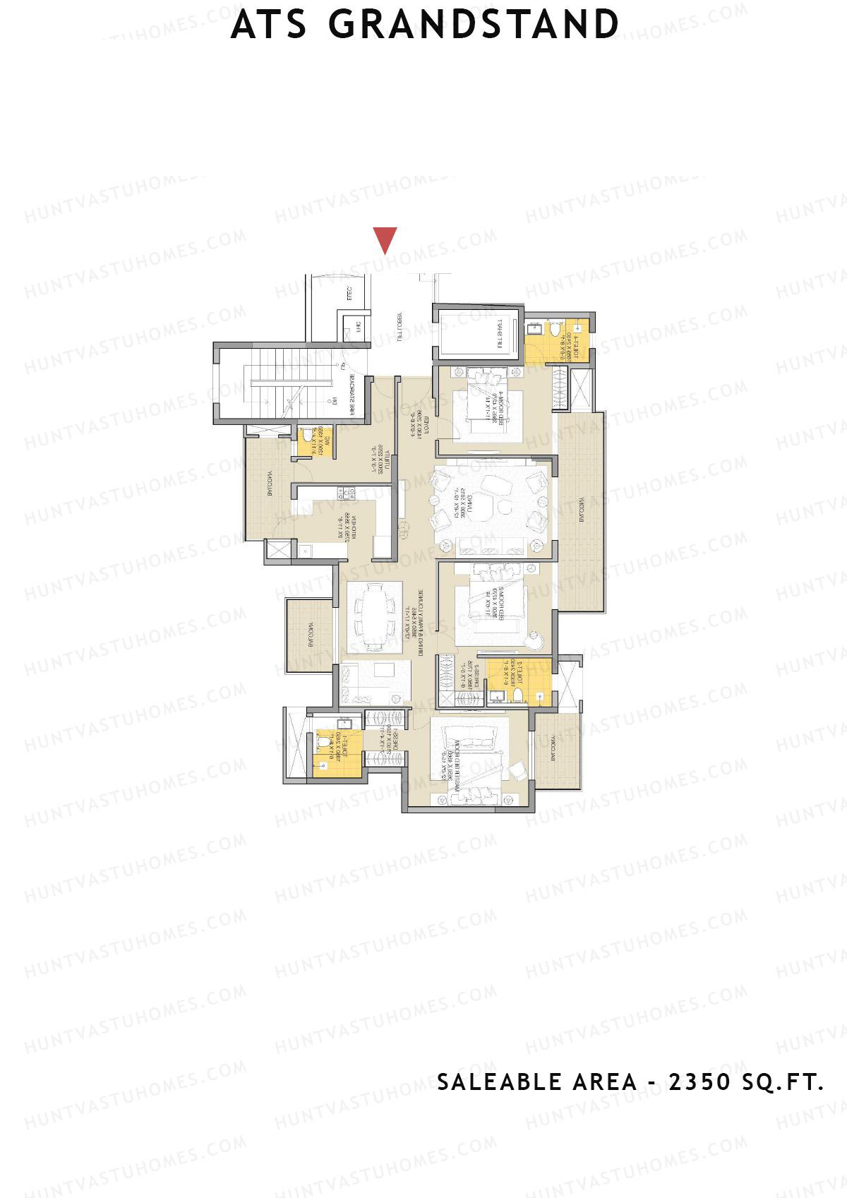 Ats Grandstand Tower 9 Unit 1 Floor Plan