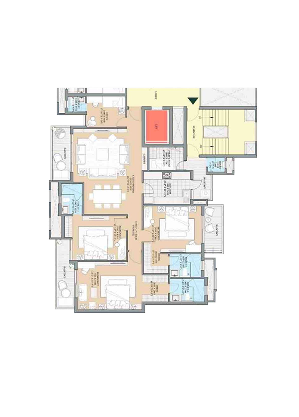 Ats Kingston Heath Tower 1 Unit 1, Type B Floor Plan