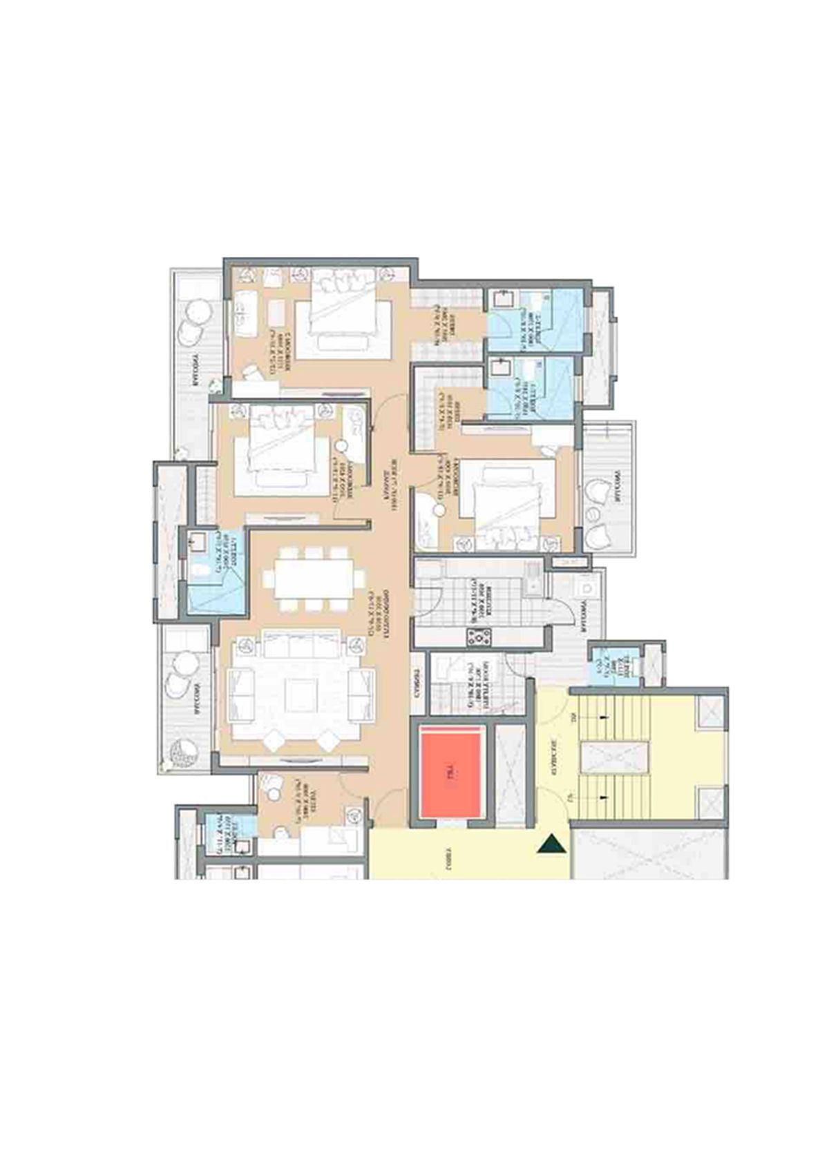 Ats Kingston Heath Tower 1 Unit 2, Type B Floor Plan