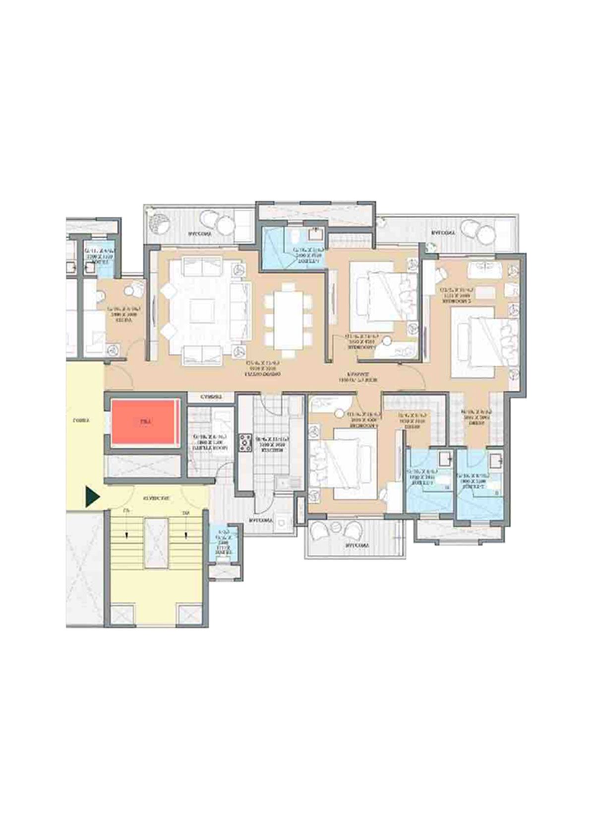 Ats Kingston Heath Tower 5 Unit 1, Type B Floor Plan