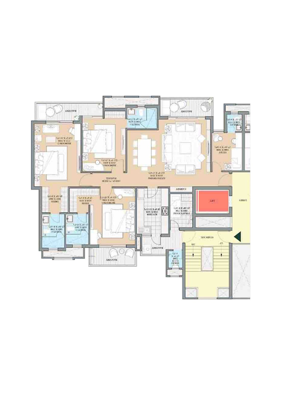 Ats Kingston Heath Tower 6 Unit 2, Type B Floor Plan