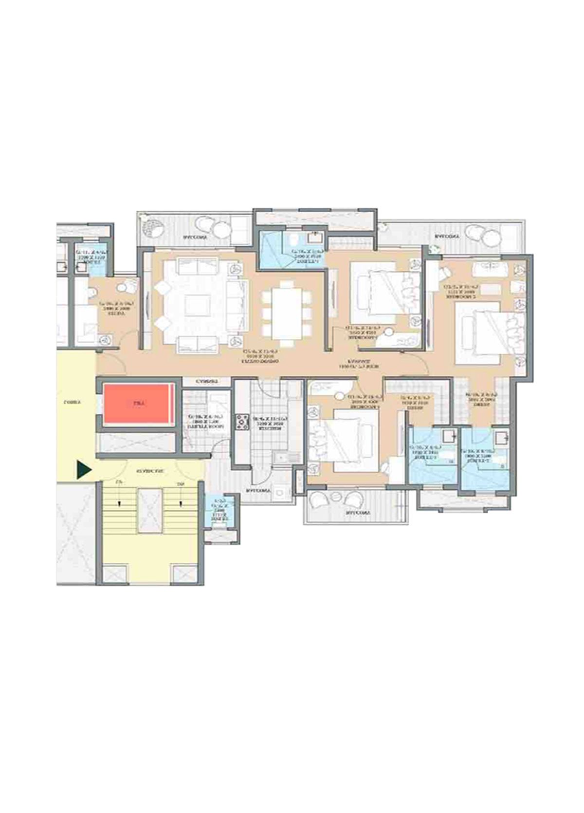 Ats Kingston Heath Tower 7 Unit 2, Type A Floor Plan