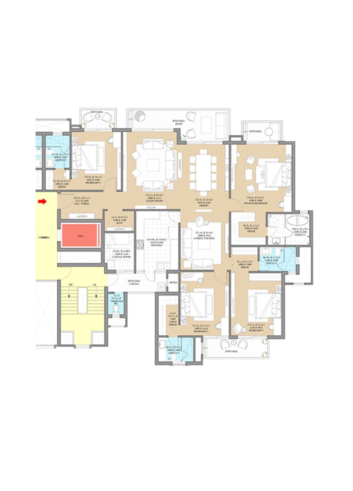 Ats Kingston Heath Tower 4 Unit 1, Type A Floor Plan