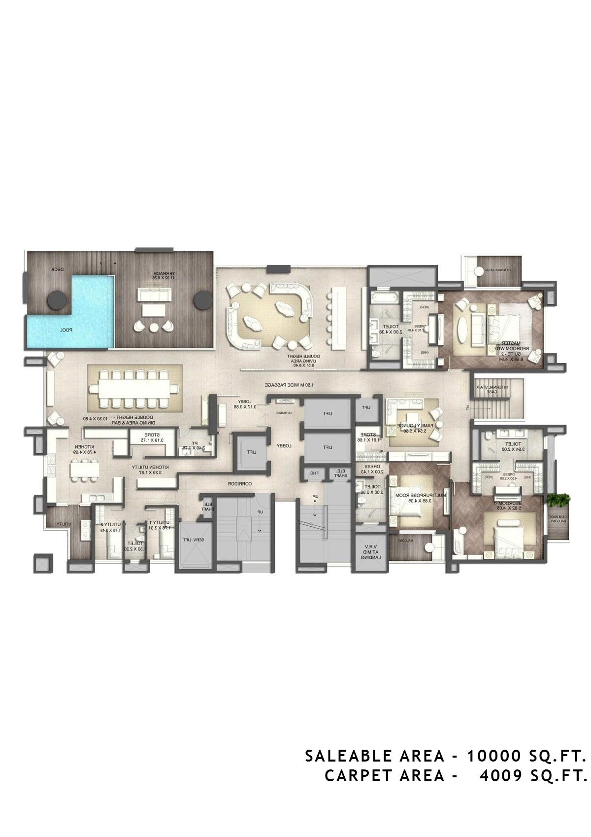 Ats Knightsbridge Tower 5 (Duplex) Floor Plan