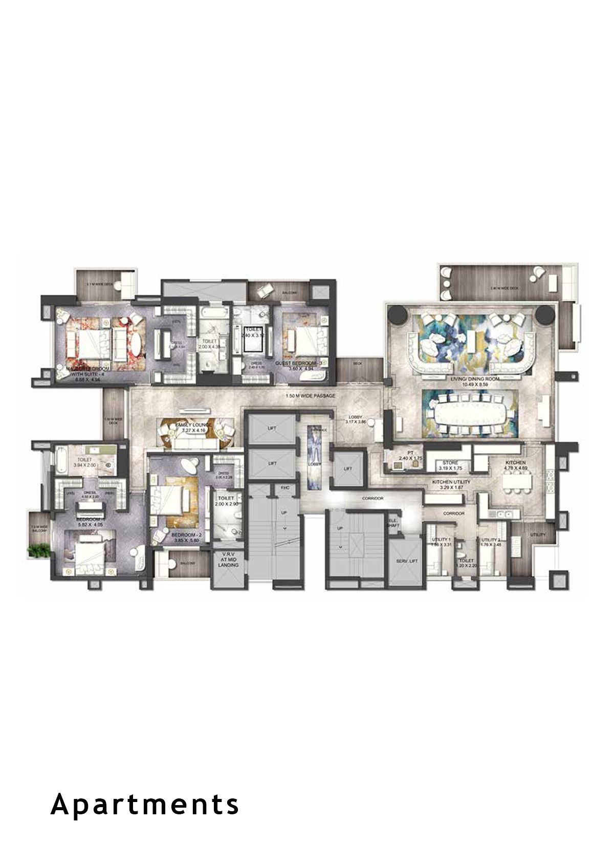 Ats Knightsbridge Tower 3 Apartments Floor Plan