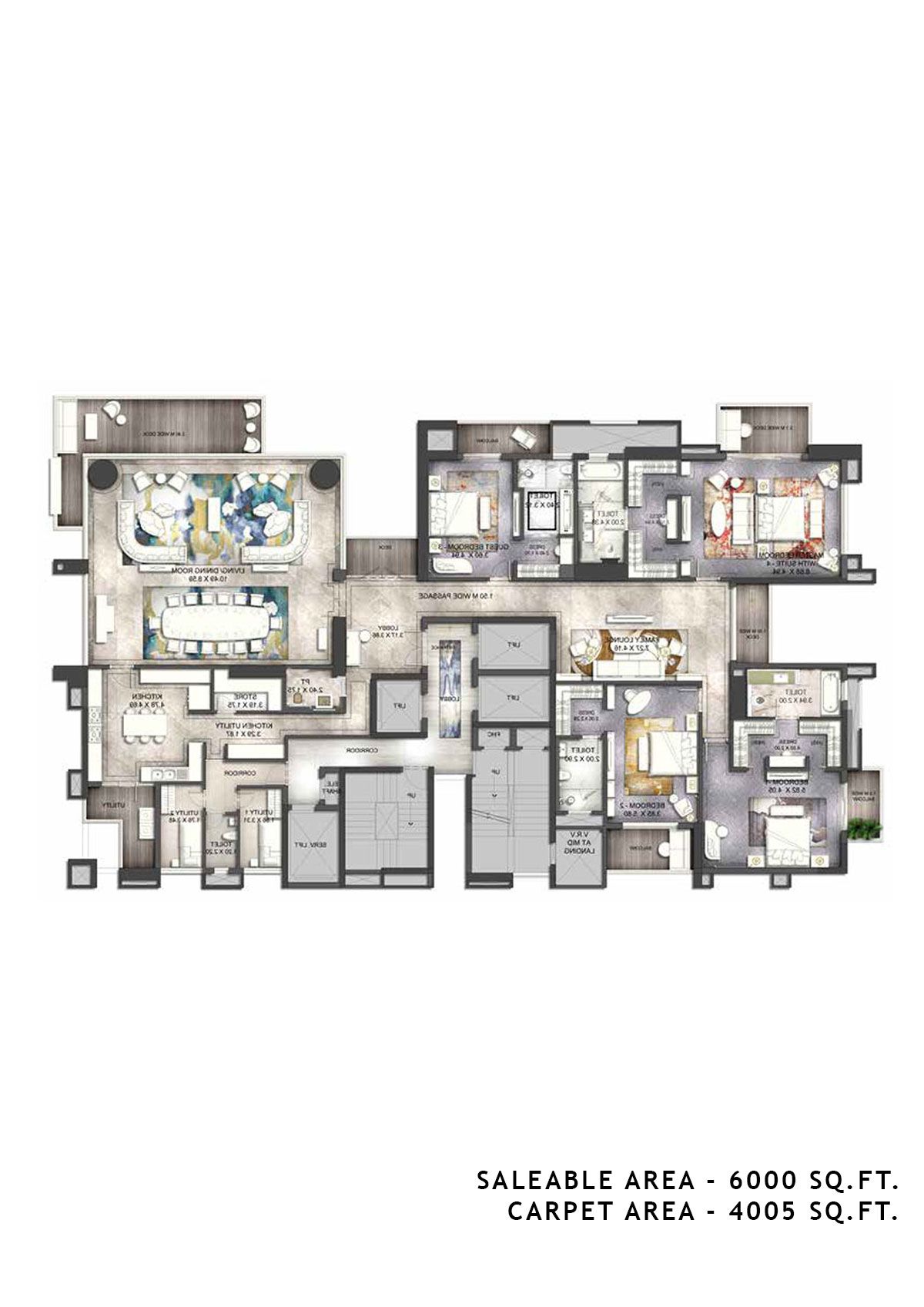 Ats Knightsbridge Tower 5 Apartments Floor Plan