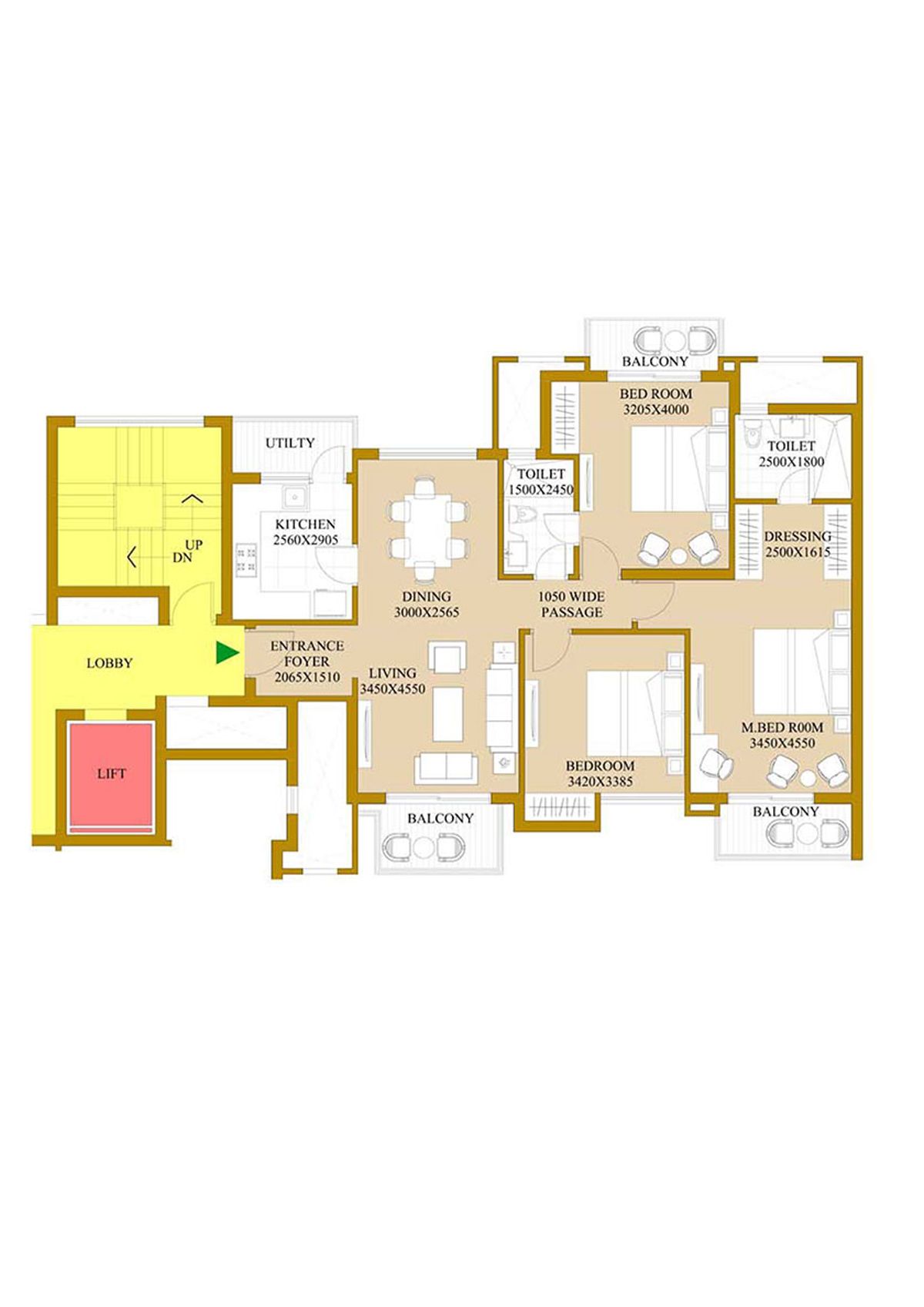 Ats Le Grandiose Tower 14 Unit 1 Floor Plan