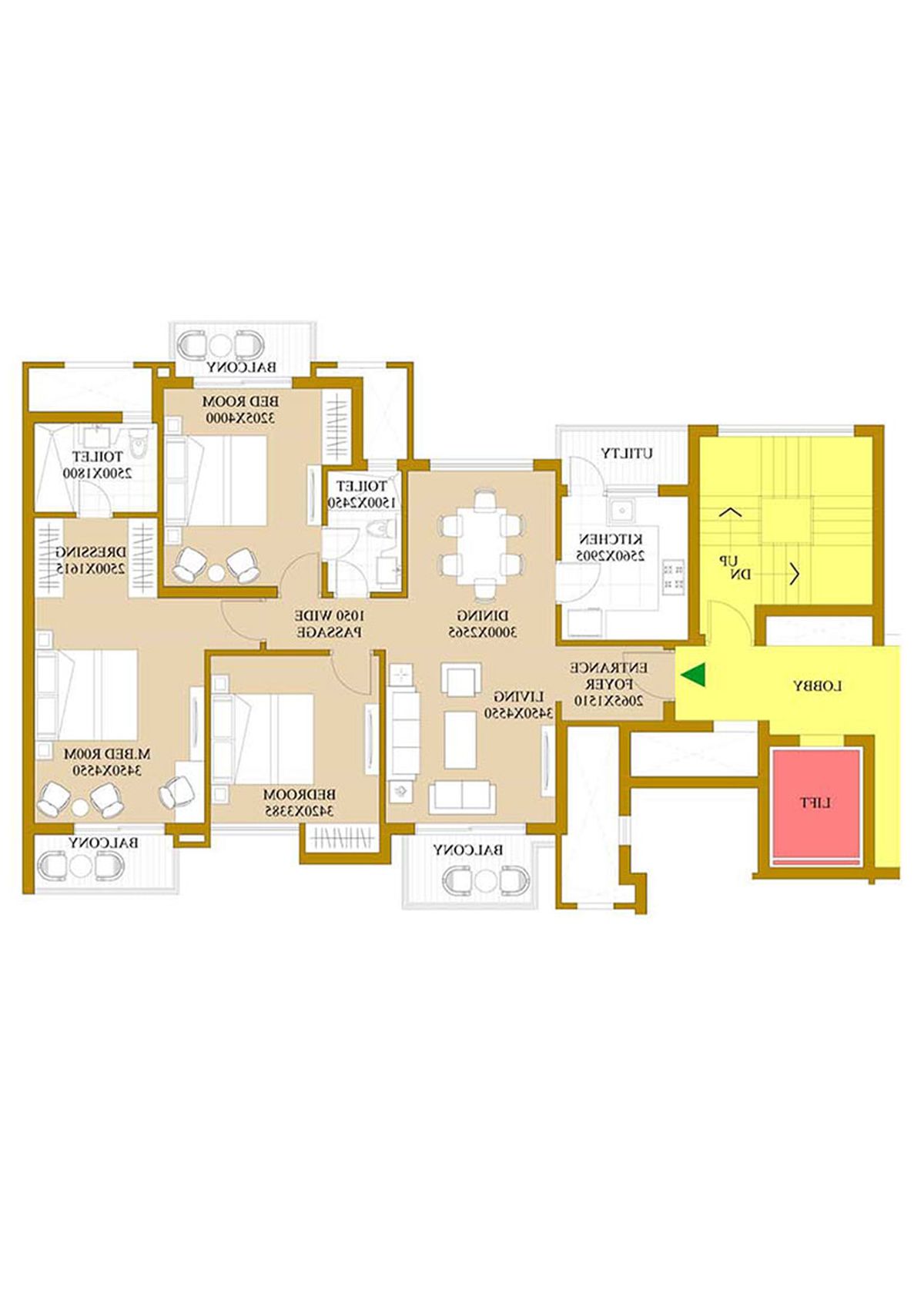 Ats Le Grandiose Tower 14 Unit 3 Floor Plan