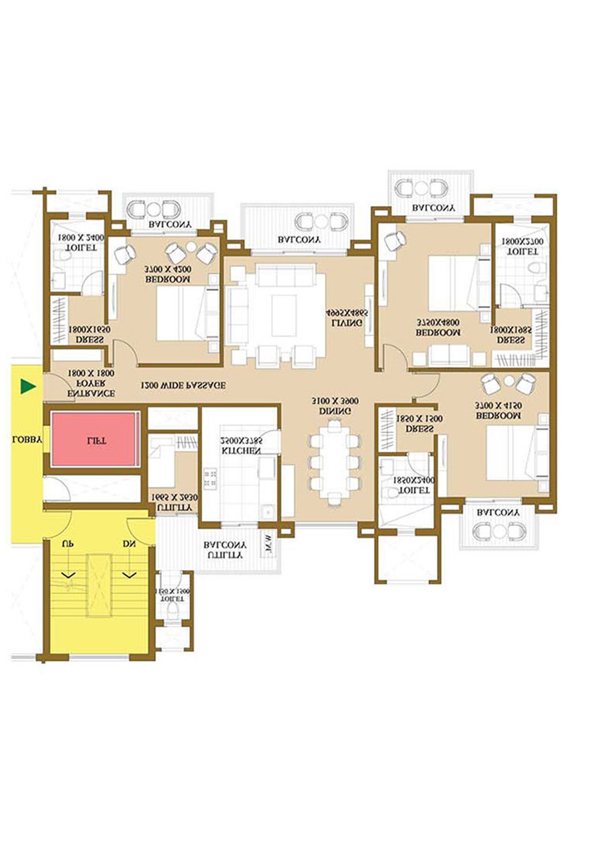 Ats Le Grandiose Tower 9 Unit 2 Floor Plan