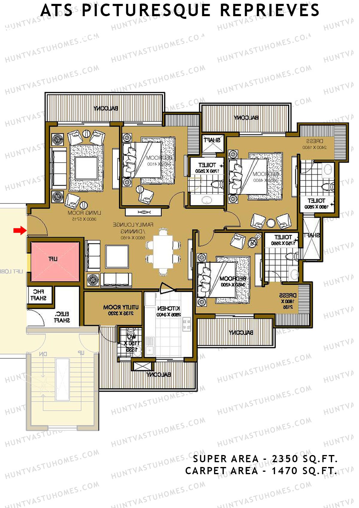 Ats Picturesque Reprieves Tower 20 Unit 2 (Type B) Floor Plan