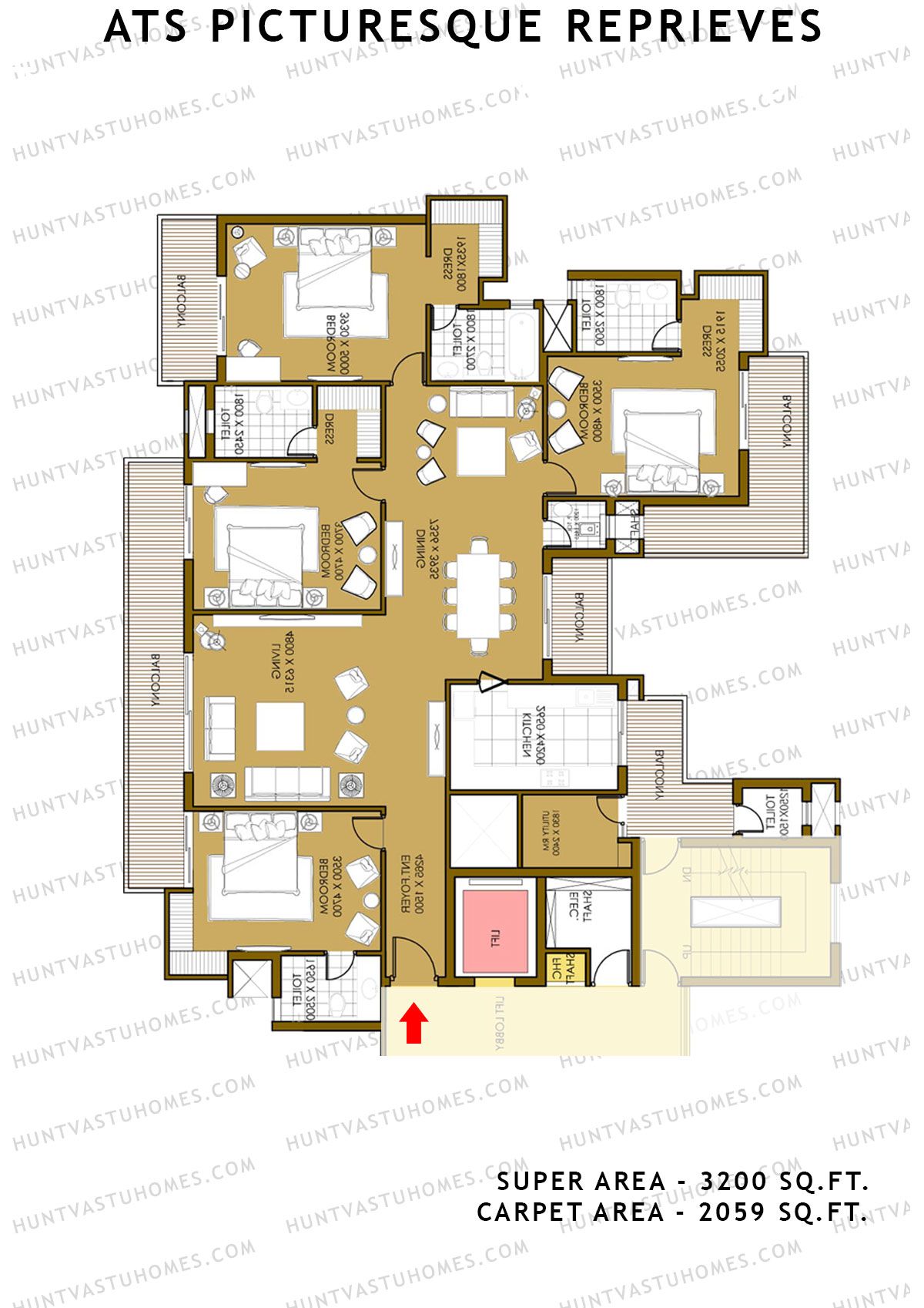 Ats Picturesque Reprieves Tower 24 Unit 2 (Type A) Floor Plan