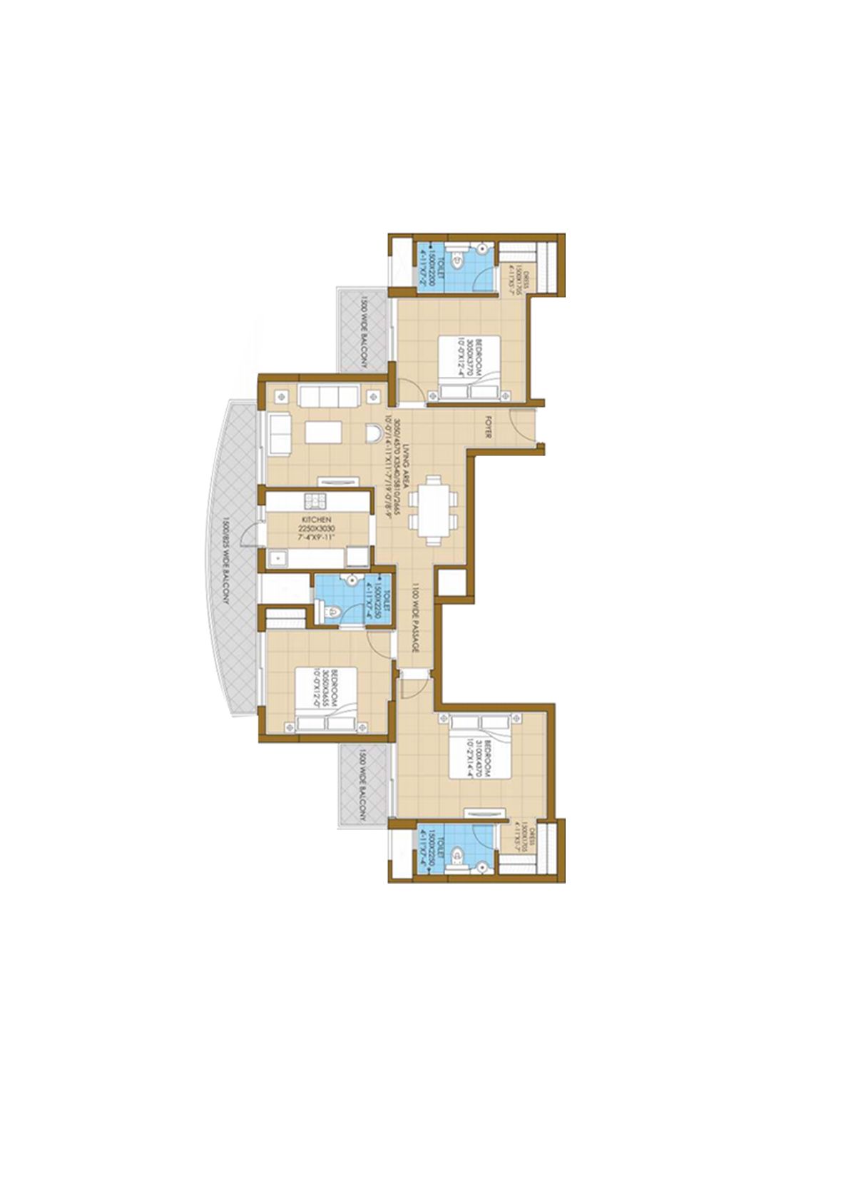 Ats Pious Hideaways Tower 1 Unit 2, Type  D Floor Plan