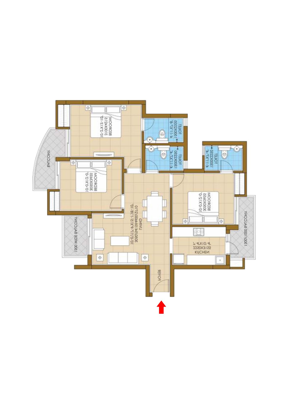 Ats Pious Hideaways Tower 1 Unit 3, Type  E Floor Plan