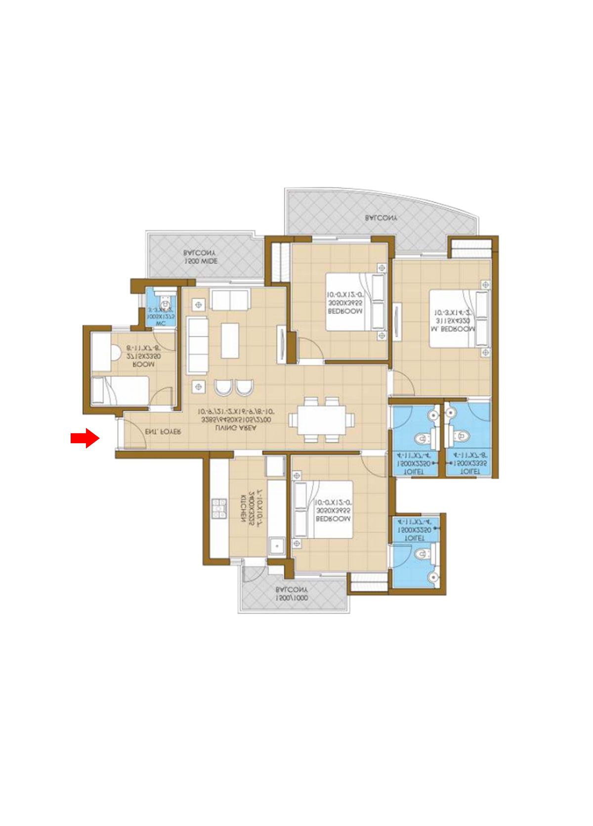 Ats Pious Hideaways Tower 10 Unit 2, Type  C Floor Plan