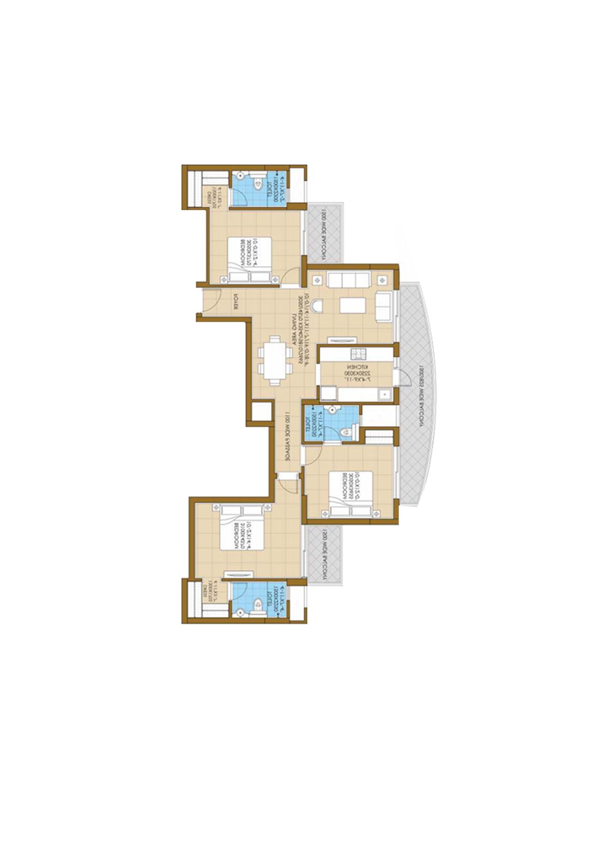 Ats Pious Hideaways Tower 12 Unit 2, Type  D Floor Plan