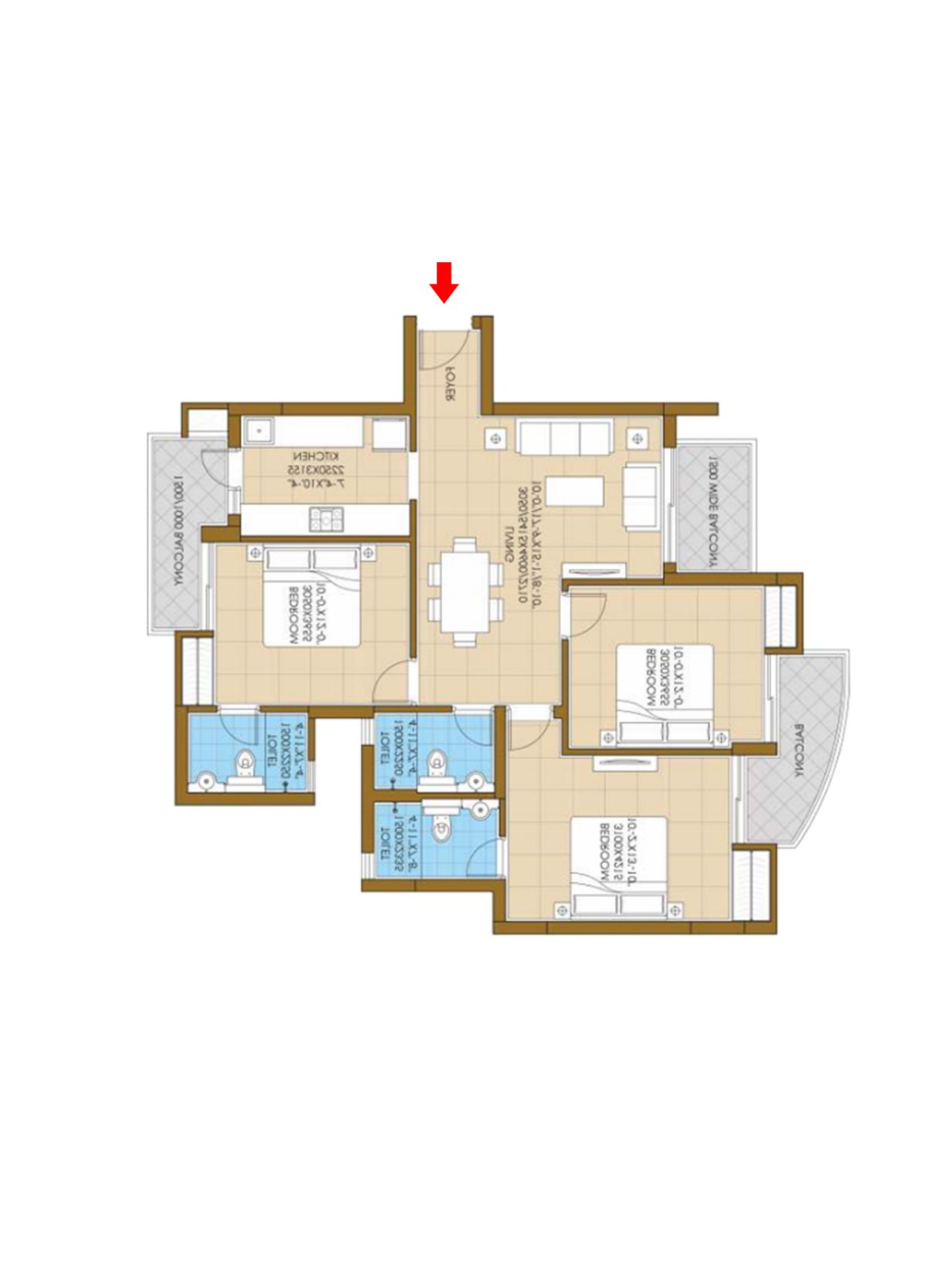 Ats Pious Hideaways Tower 12 Unit 3, Type  E Floor Plan
