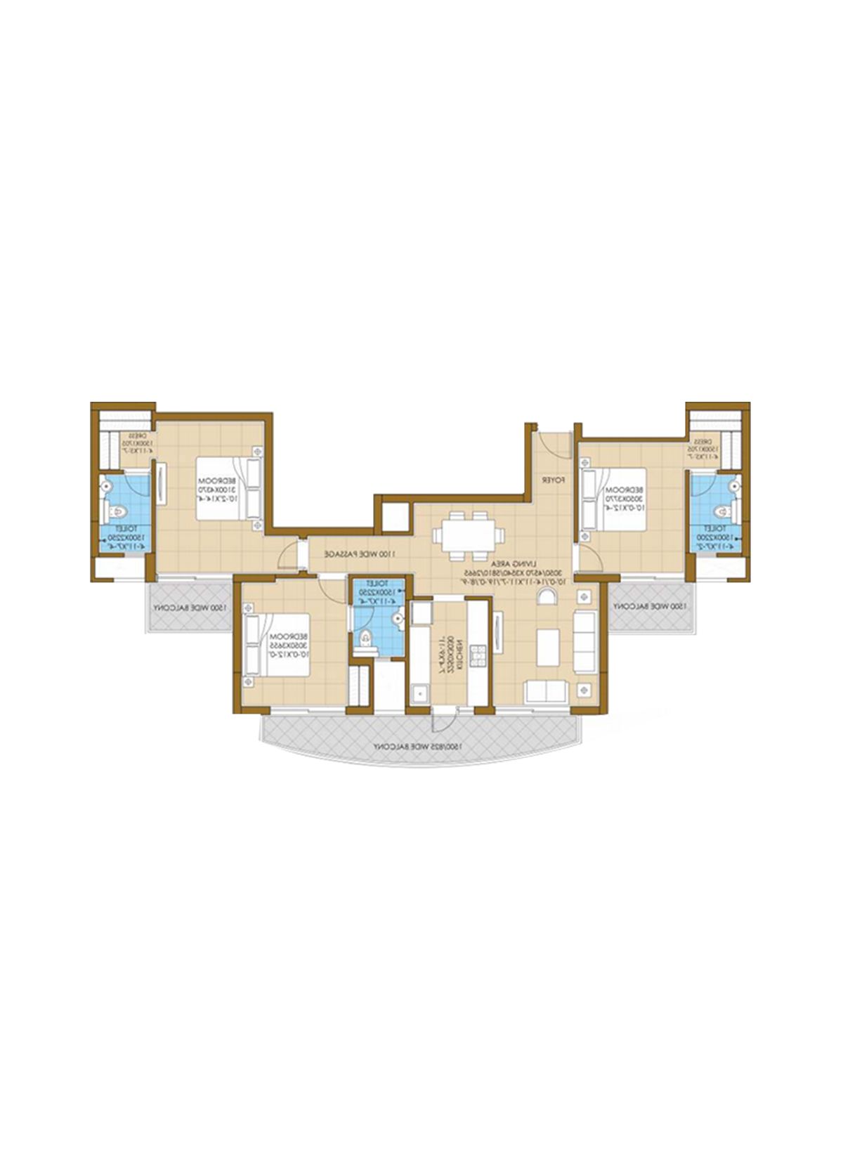 Ats Pious Hideaways Tower 2 Unit 3, Type  D Floor Plan