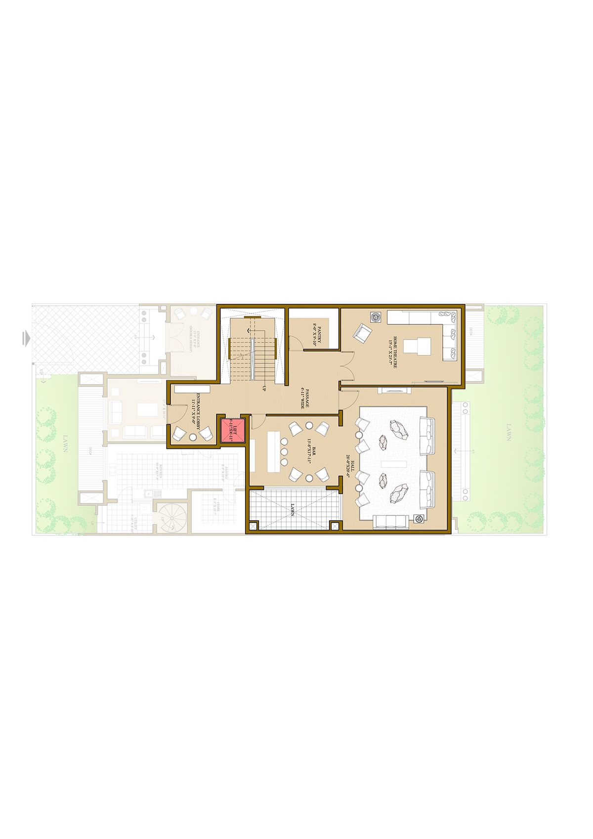Ats Pristine Golf Villas Villa 113 Villa Type 1 Floor Plan