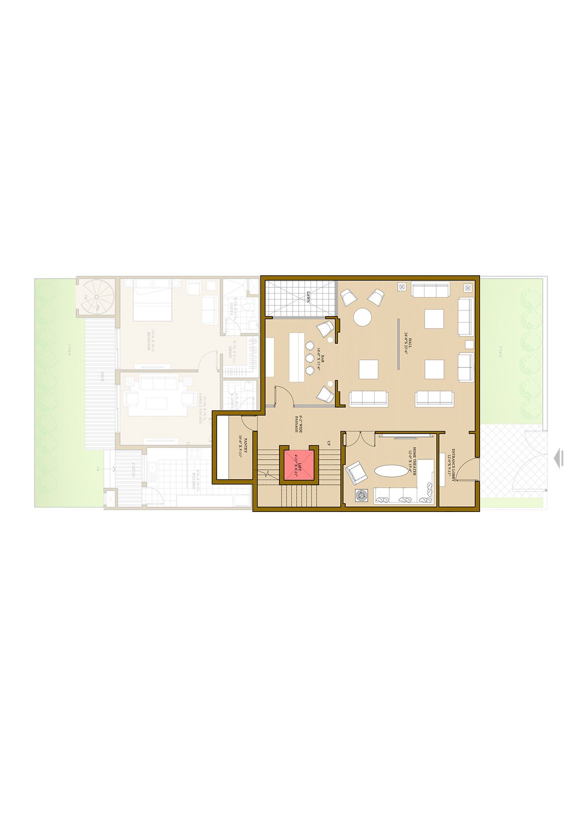 Ats Pristine Golf Villas Villa 16 Villa Type 1 Floor Plan