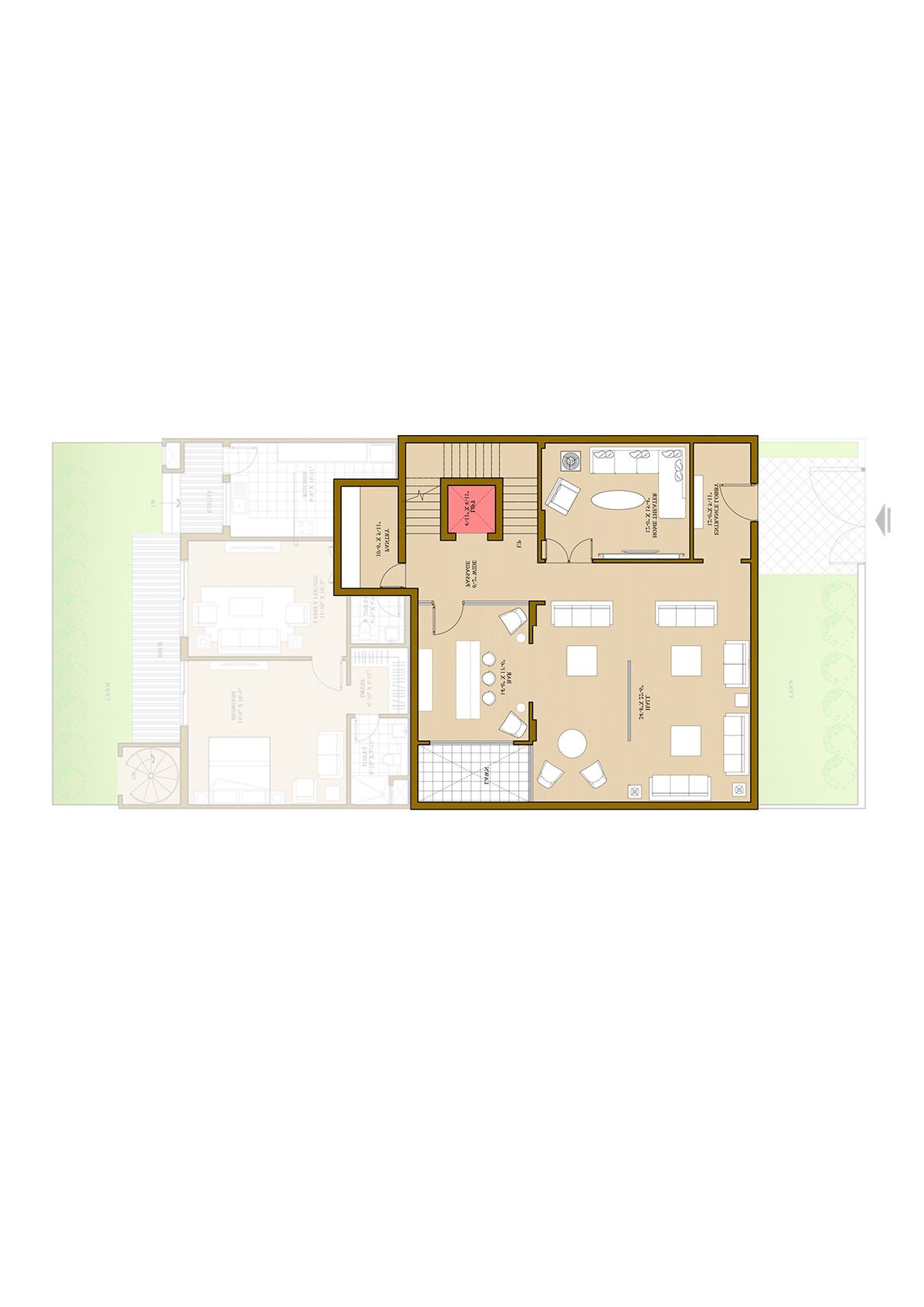 Ats Pristine Golf Villas Villa 27 Villa Type 1 Floor Plan