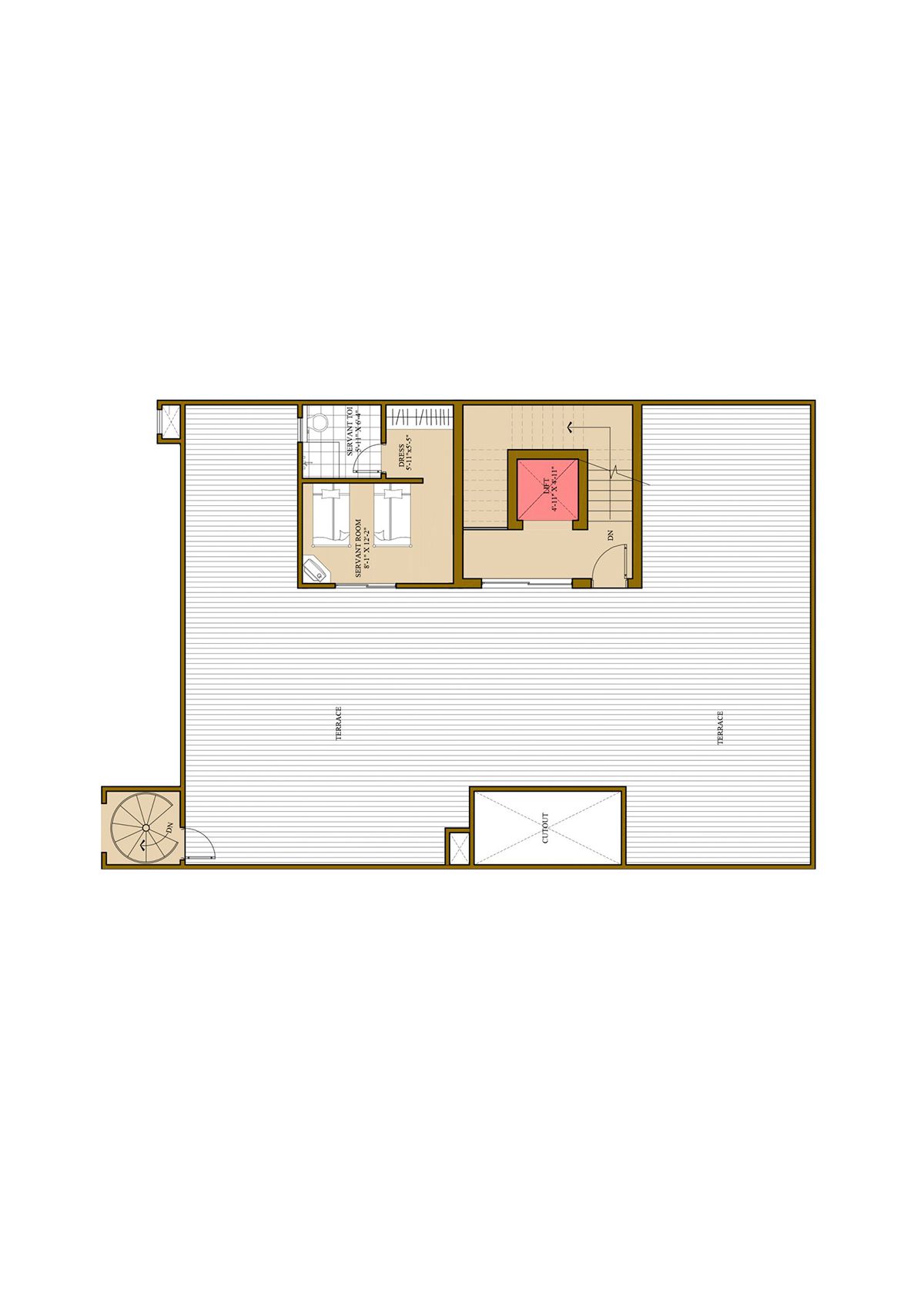 Ats Pristine Golf Villas Villa 27 Villa Type 1 Floor Plan