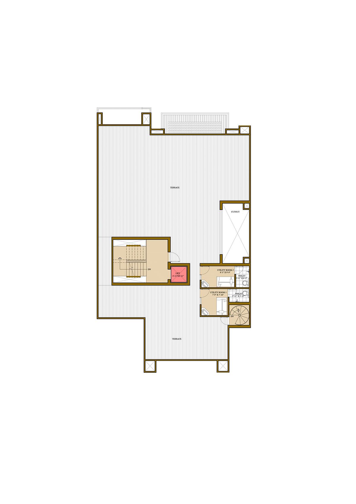 Ats Pristine Golf Villas Villa 30 Villa Type 1 Floor Plan