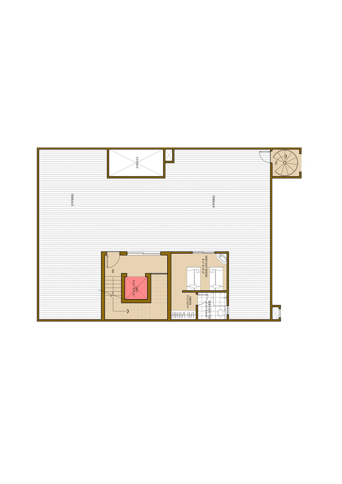 Ats Pristine Golf Villas Villa 4 Villa Type 1 Floor Plan