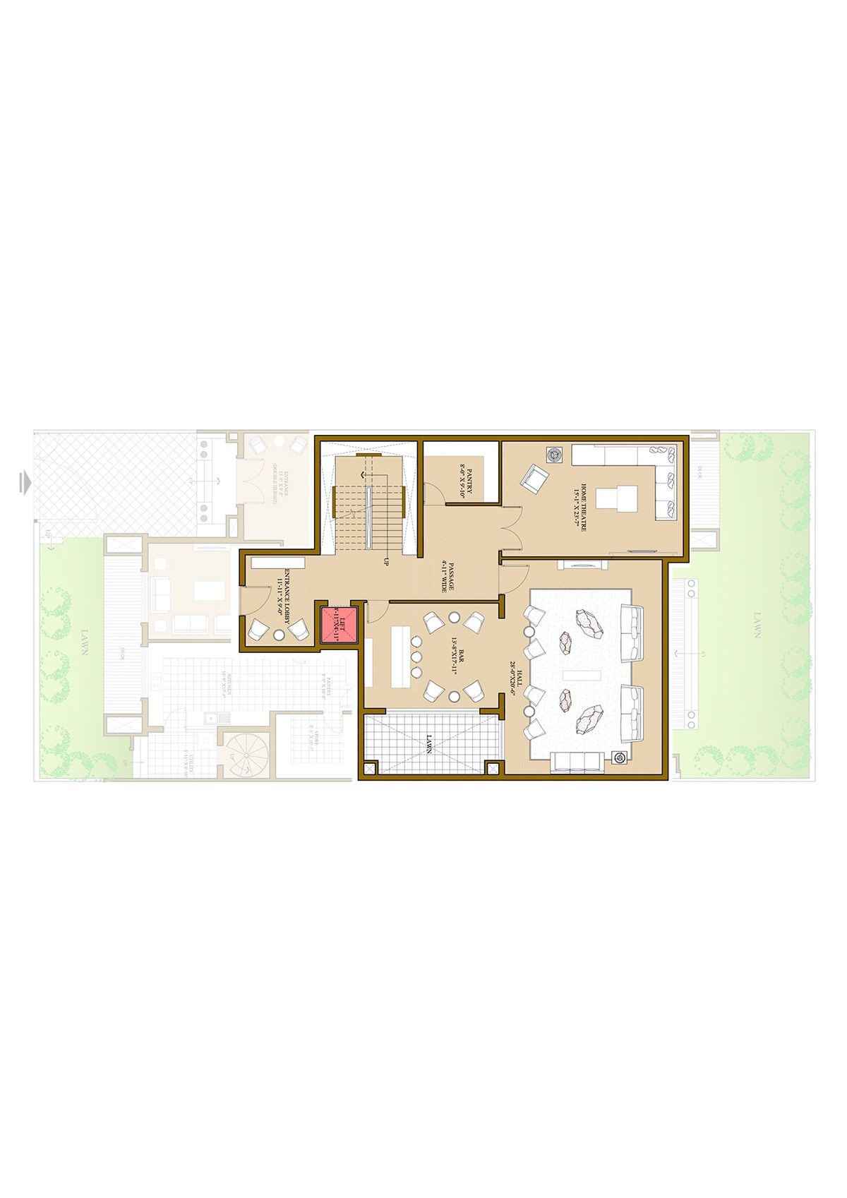 Ats Pristine Golf Villas Villa 40 Villa Type 1 Floor Plan
