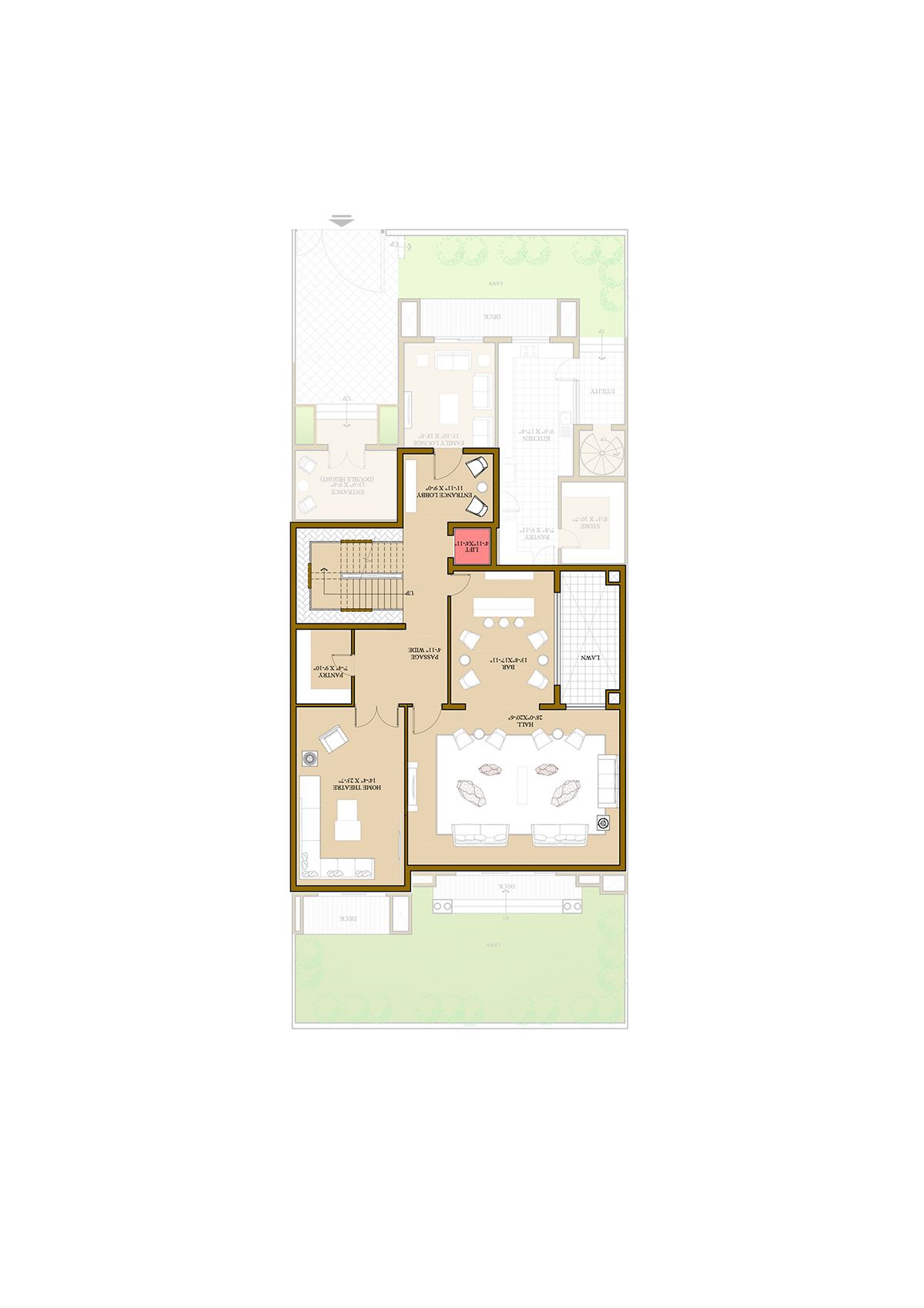 Ats Pristine Golf Villas Villa 50 Villa Type 2 Floor Plan