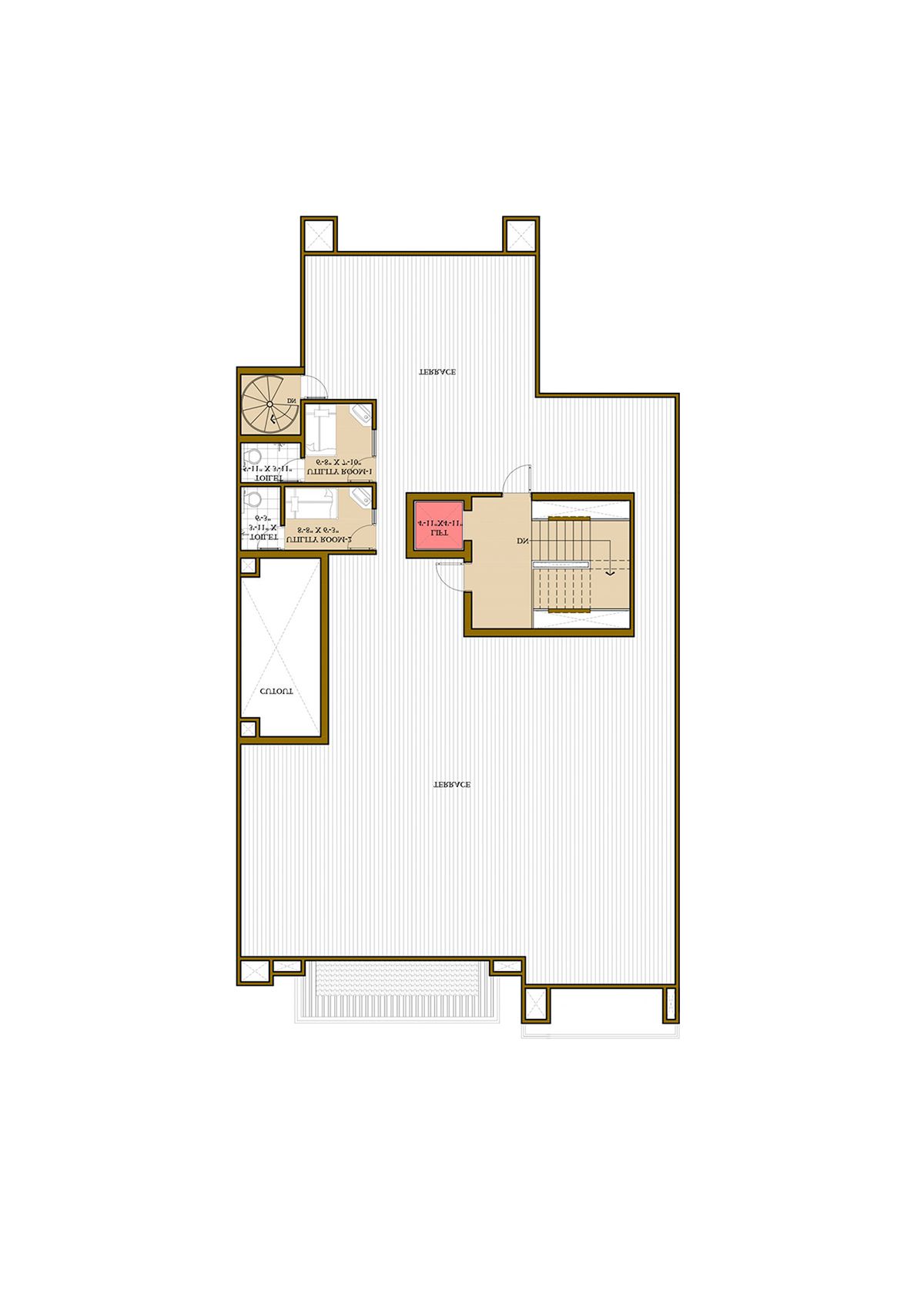 Ats Pristine Golf Villas Villa 51 Villa Type 2 Floor Plan