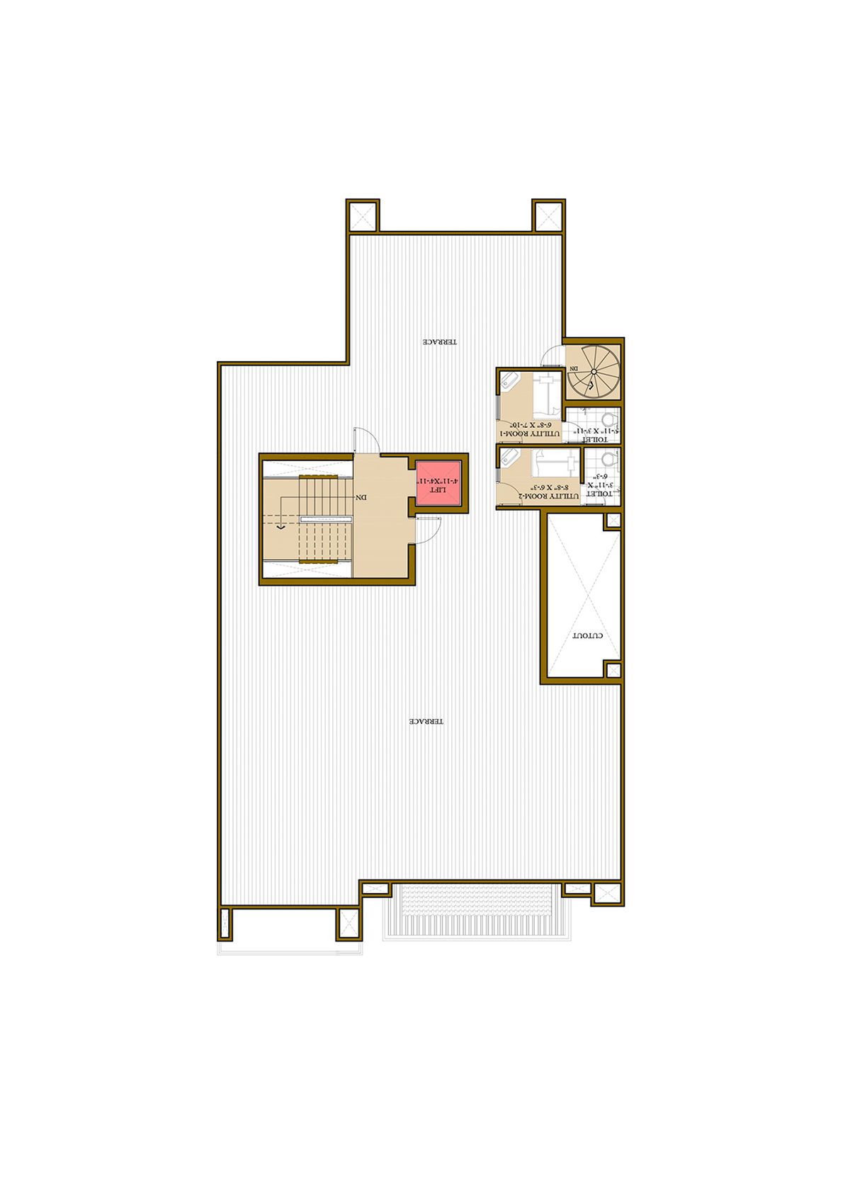 Ats Pristine Golf Villas Villa 54 Villa Type 2 Floor Plan