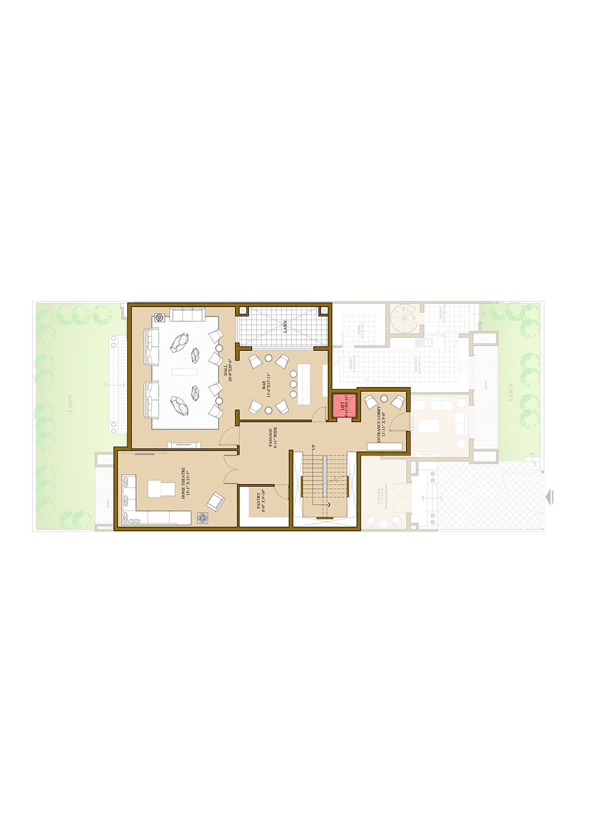 Ats Pristine Golf Villas Villa 71 Villa Type 1 Floor Plan
