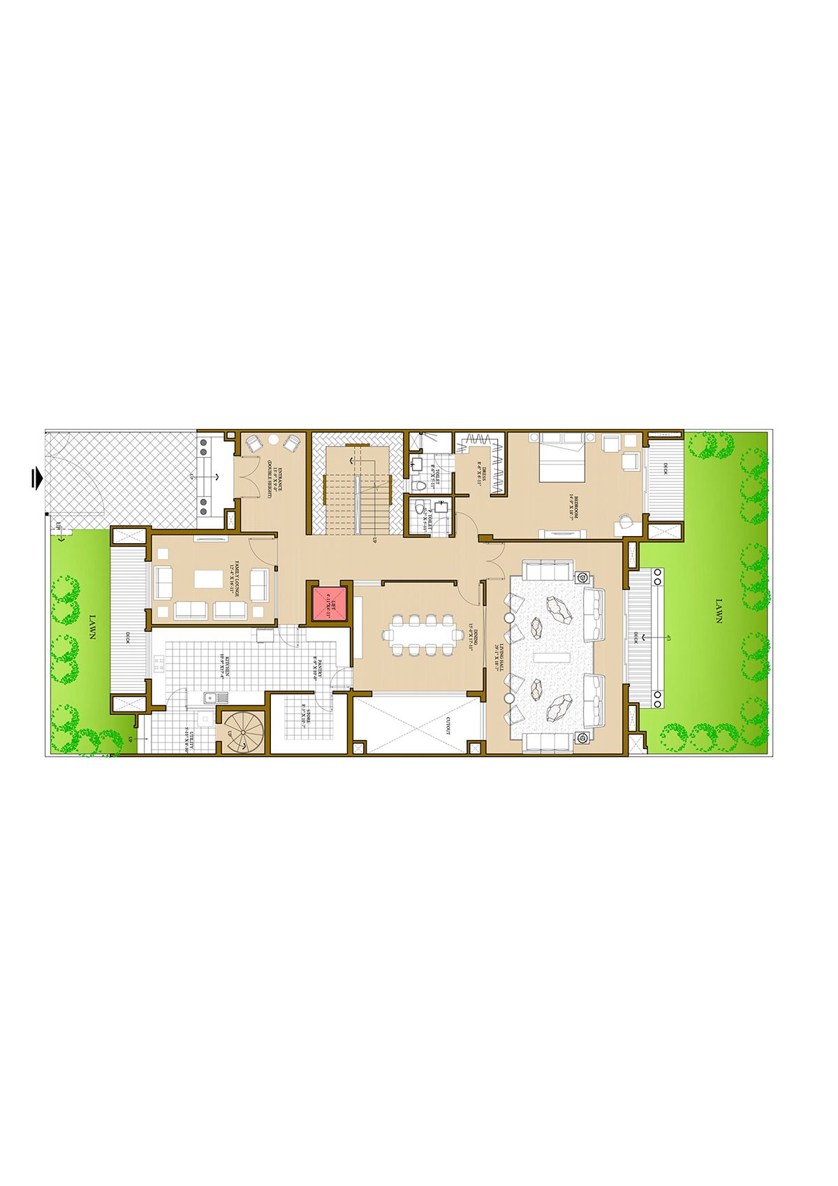 Ats Pristine Golf Villas Villa 113 Villa Type 1 Floor Plan