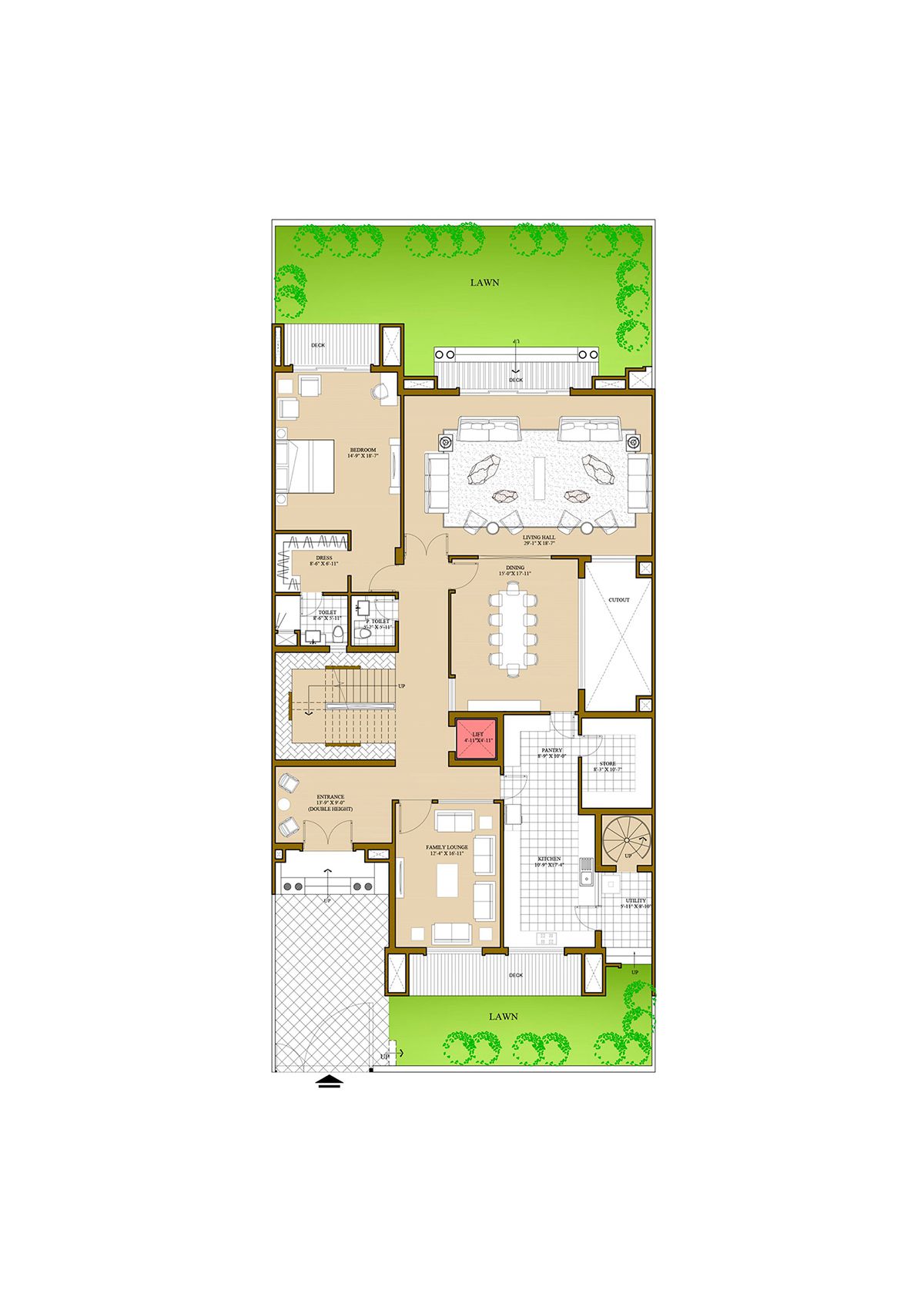 Ats Pristine Golf Villas Villa 30 Villa Type 1 Floor Plan