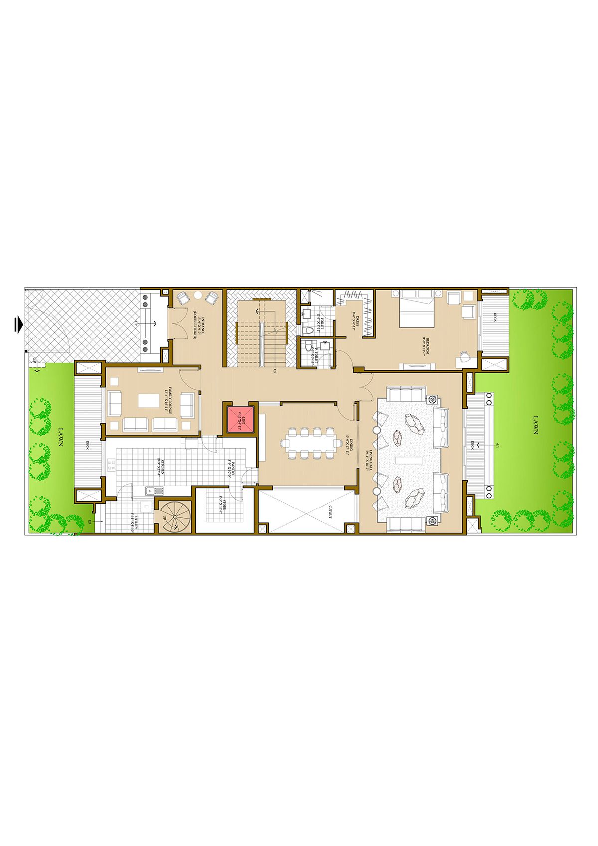 Ats Pristine Golf Villas Villa 36 Villa Type 1 Floor Plan