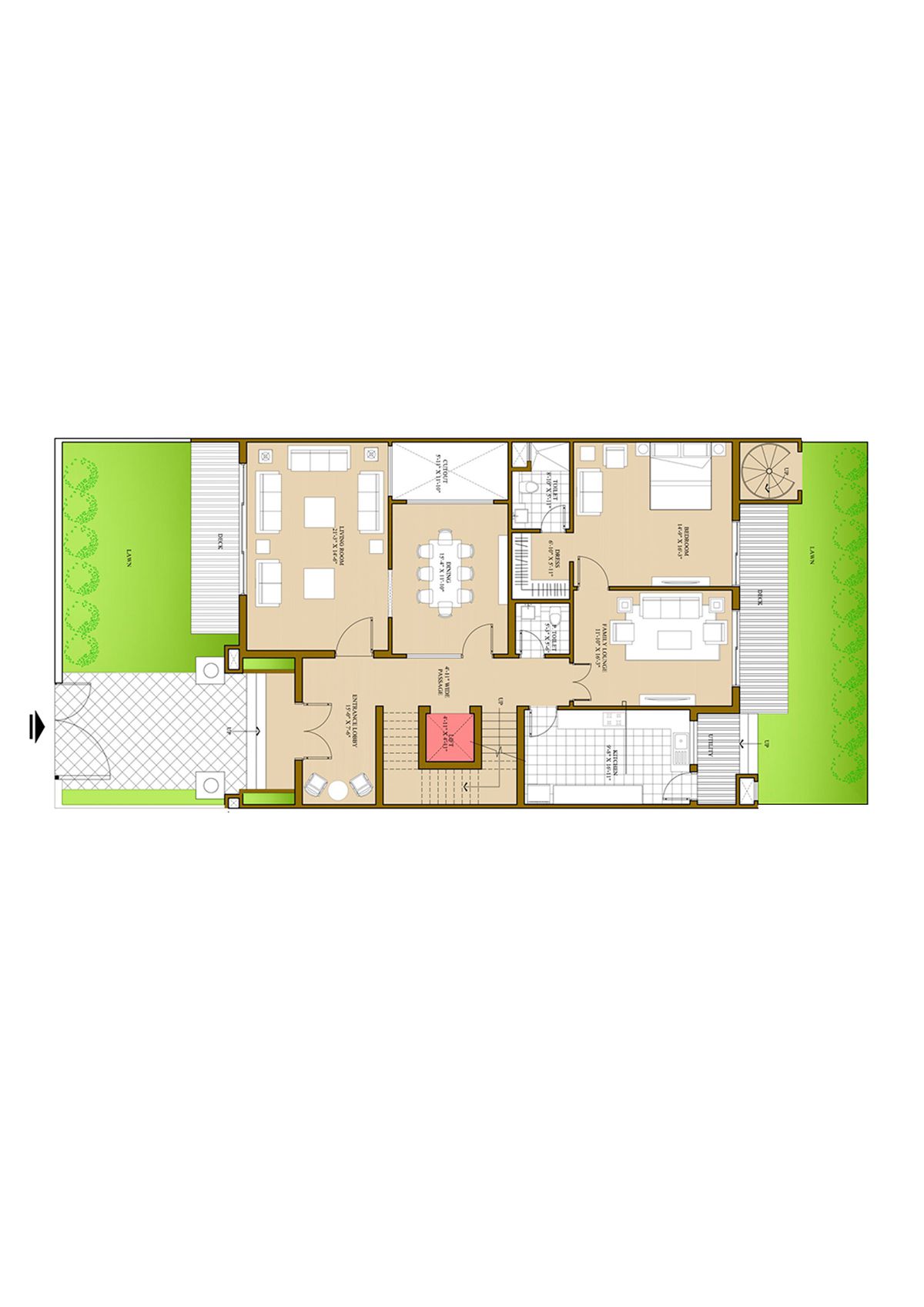 Ats Pristine Golf Villas Villa 4 Villa Type 1 Floor Plan