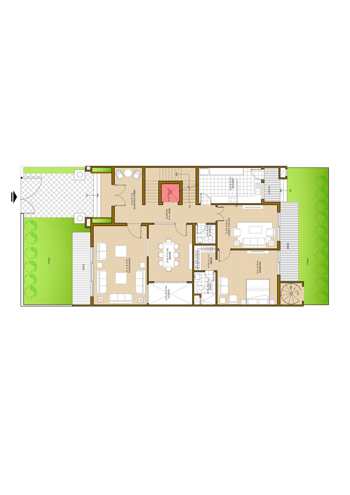 Ats Pristine Golf Villas Villa 5 Villa Type 1 Floor Plan