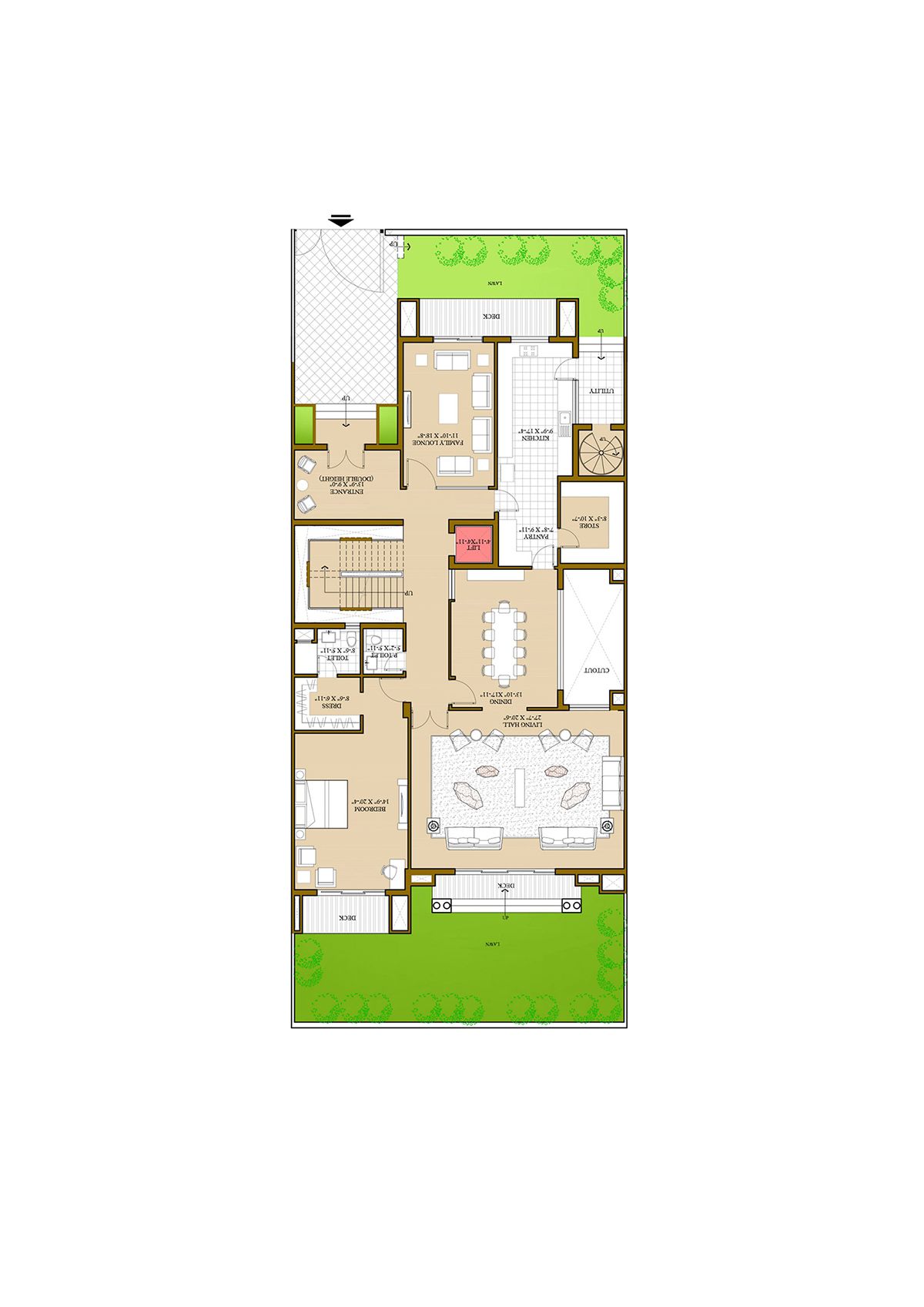 Ats Pristine Golf Villas Villa 50 Villa Type 2 Floor Plan