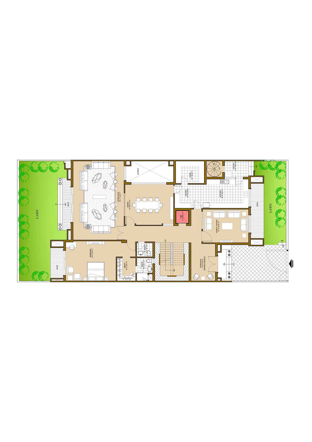 Ats Pristine Golf Villas Villa 65 Villa Type 1 Floor Plan