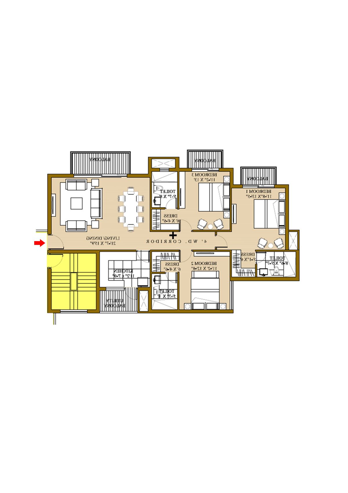 Ats Pristine Tower 2 Unit 1 Floor Plan