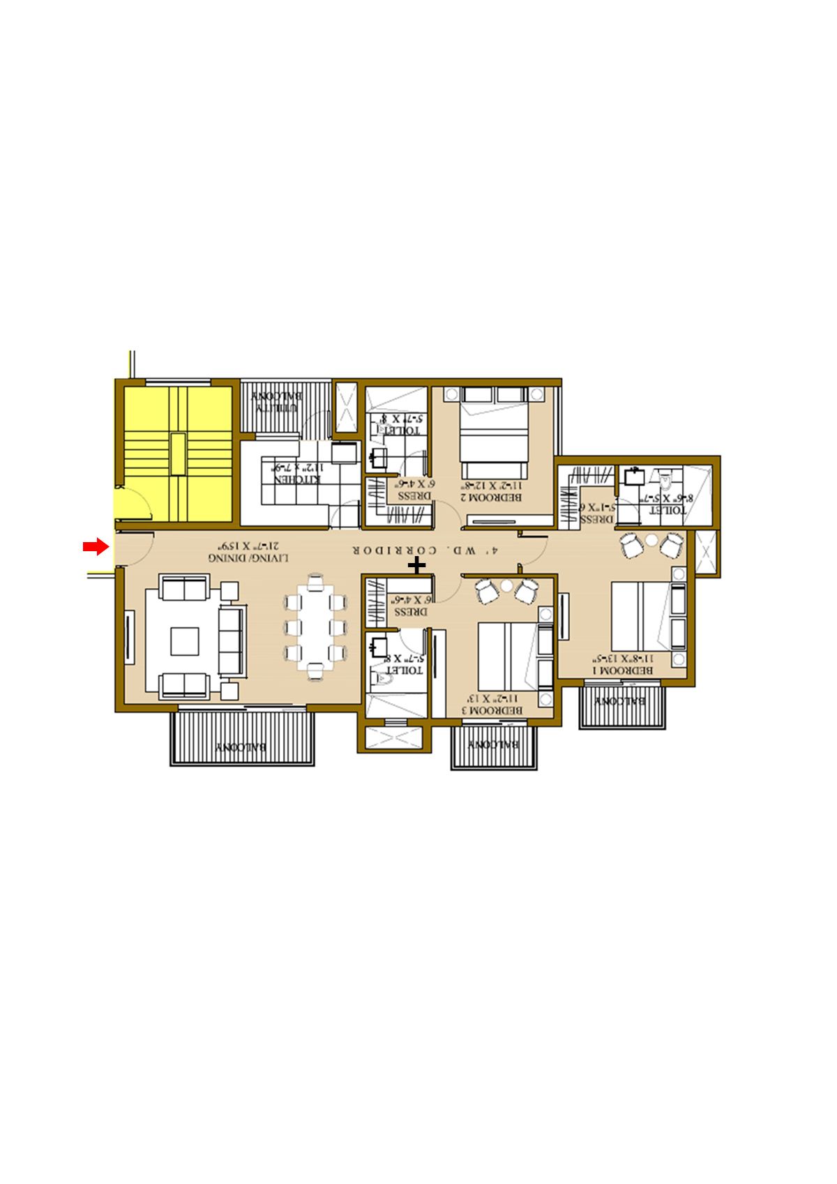 Ats Pristine Tower 2 Unit 2 Floor Plan