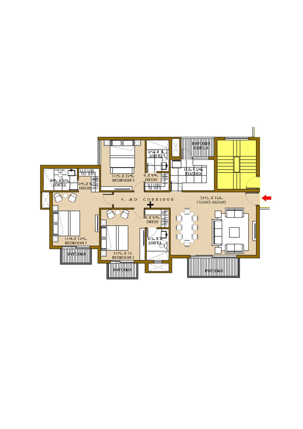 Ats Pristine Tower 2 Unit 3 Floor Plan