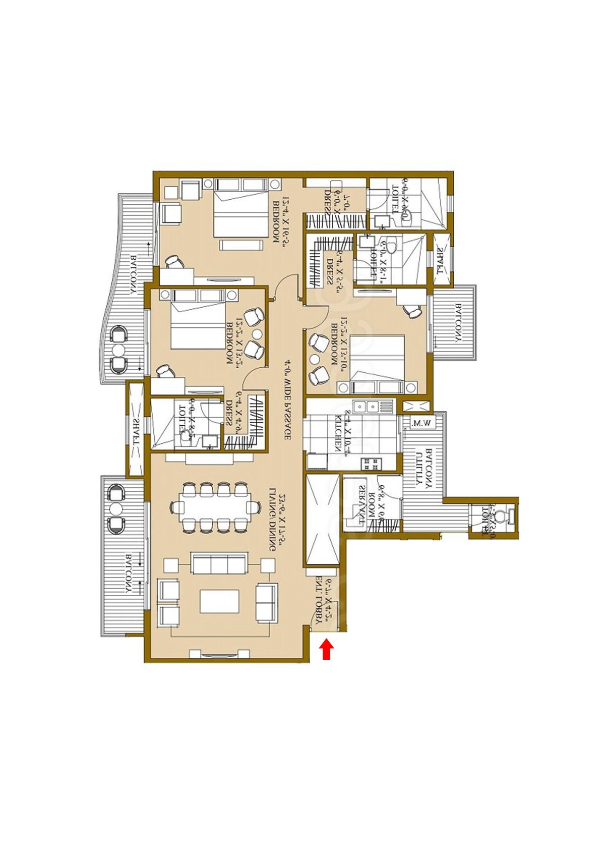 Ats Pristine Tower 3 Unit 2 Floor Plan