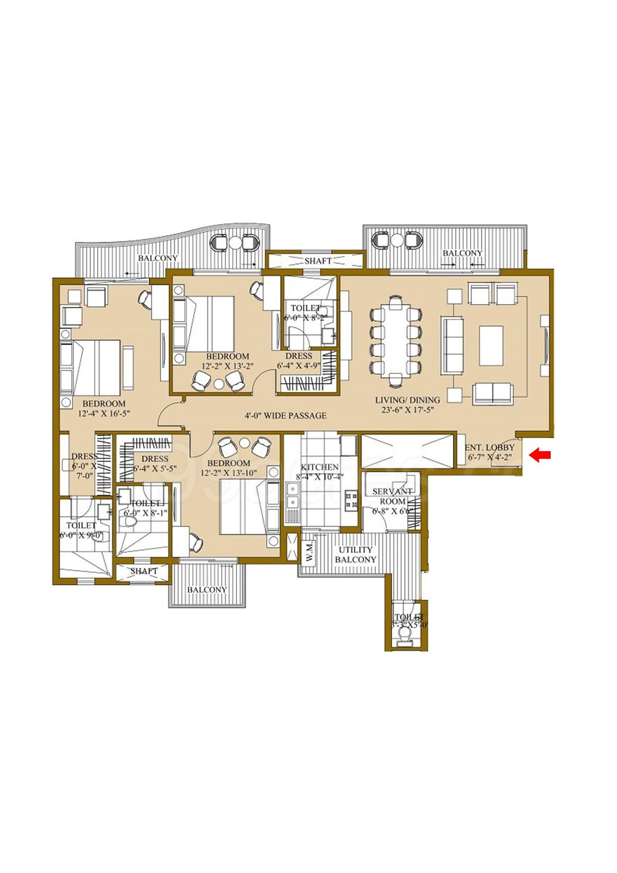 Ats Pristine Tower 9 Unit 1 Floor Plan