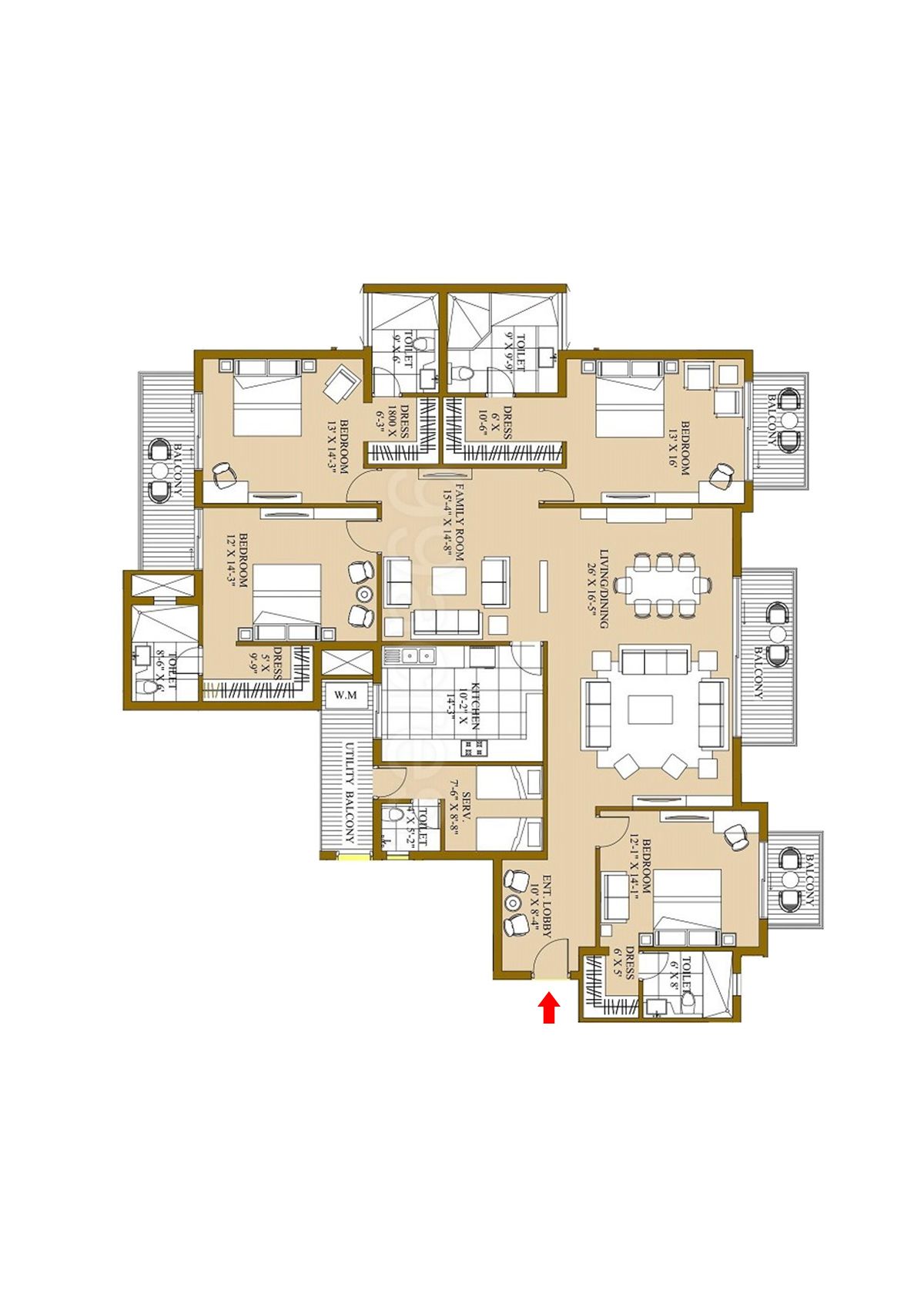 Ats Pristine Tower 12 Unit 1 Floor Plan