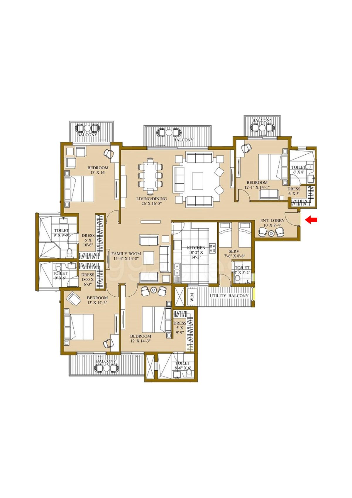 Ats Pristine Tower 7 Unit 1 Floor Plan