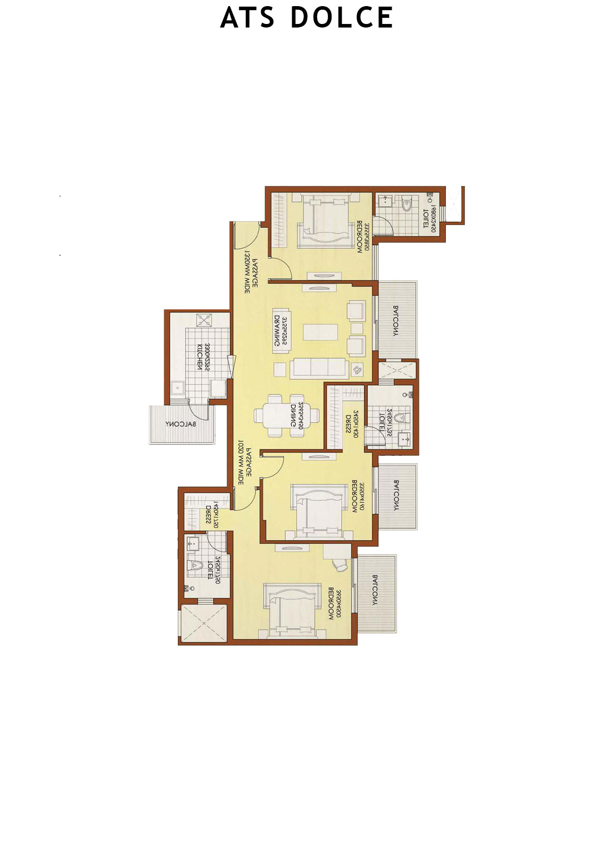 Ats Dolce Tower T10 Unit 3 (Type C) Floor Plan